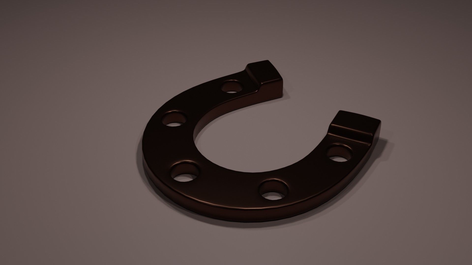 Horseshoe 3D model OBJ FBX BLEND
