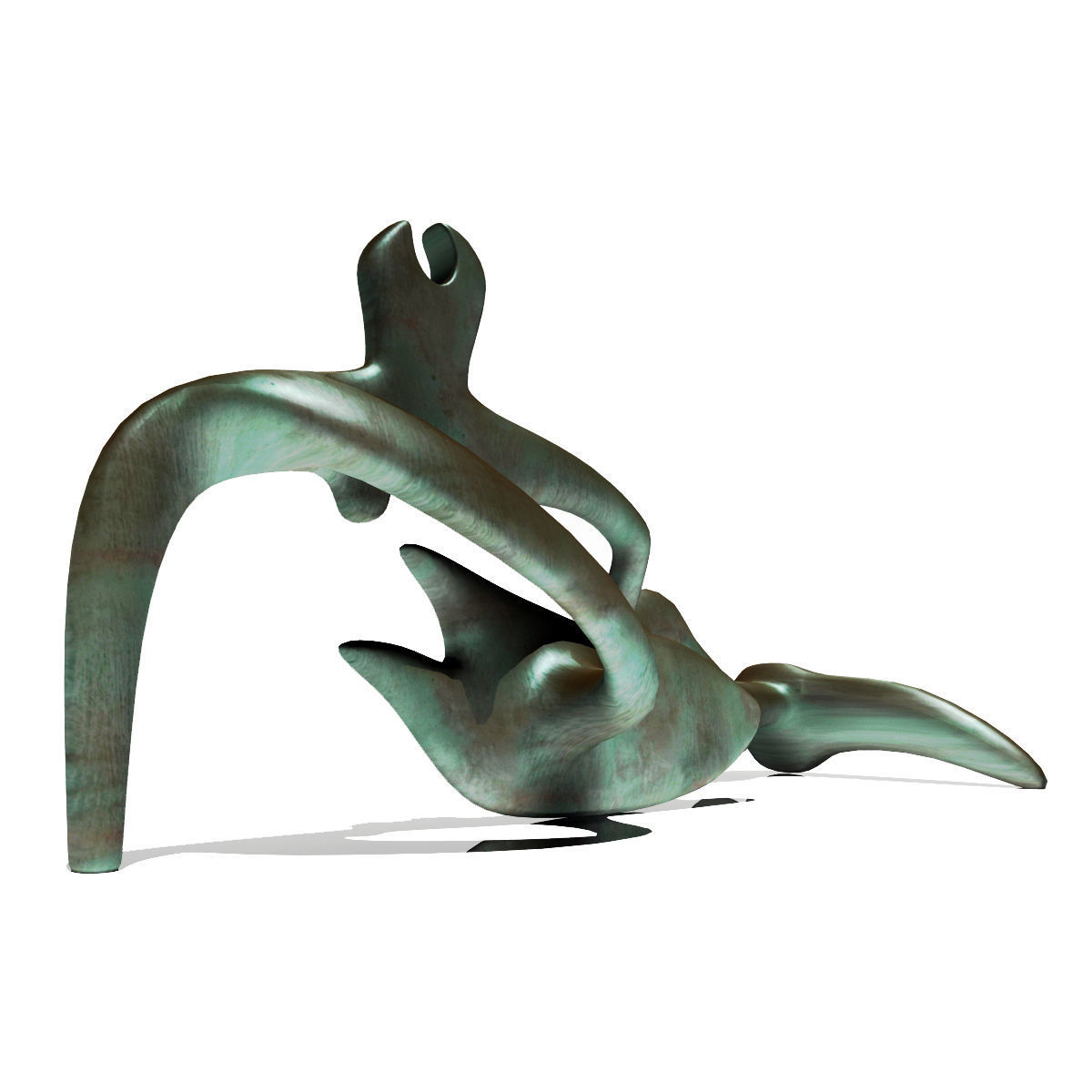 Henry Moore Figura Reclinada 3D model CGTrader