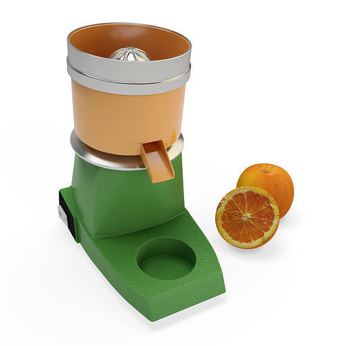 Orange Press Appliance 3D model CGTrader