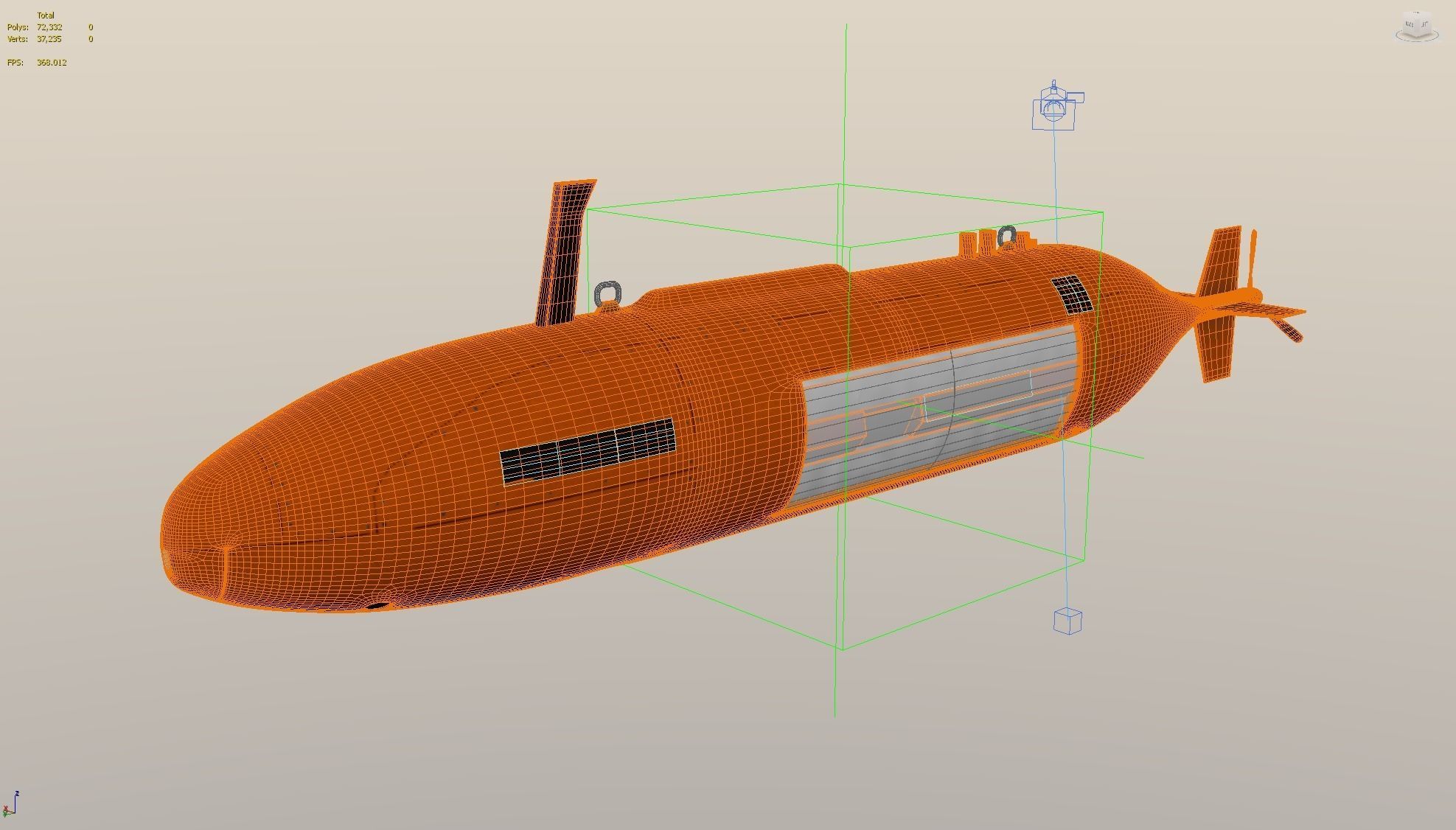 3D model Autonomous Underwater Vehicle AUV VR / AR / lowpoly CGTrader