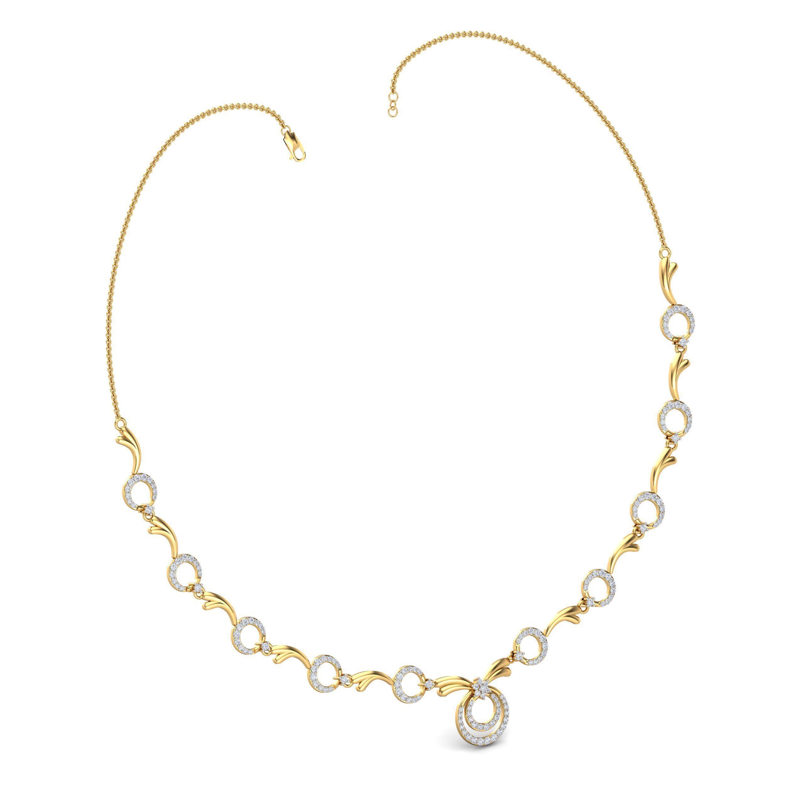 Women necklace-earrings set 3dm stl render detail 3D print model