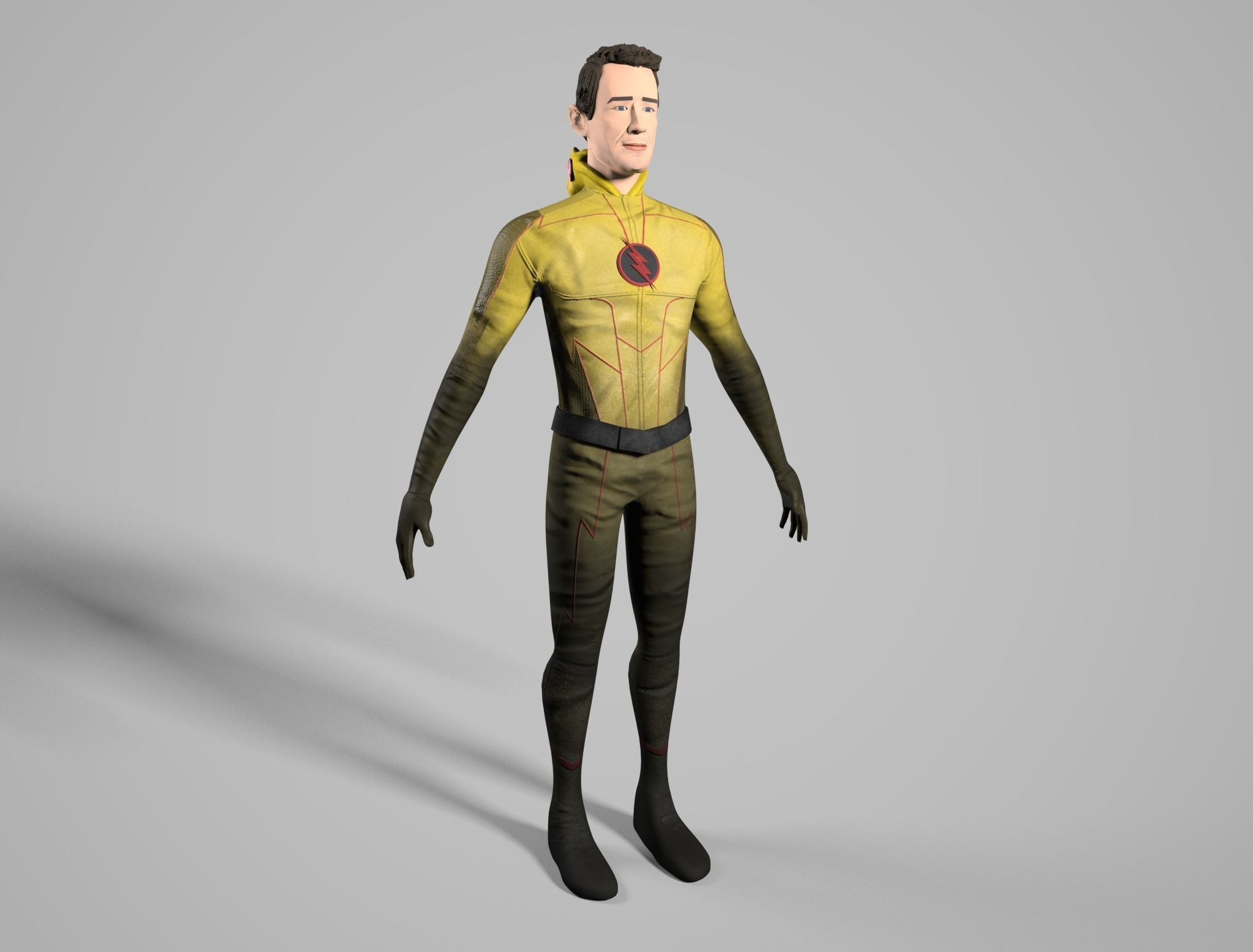 Reverse Flash Tom Cavanagh Stylized 3D Model