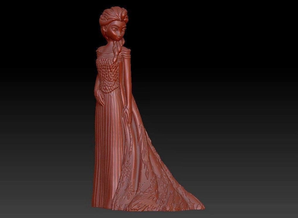 3D print model Elsa frozen princess | CGTrader