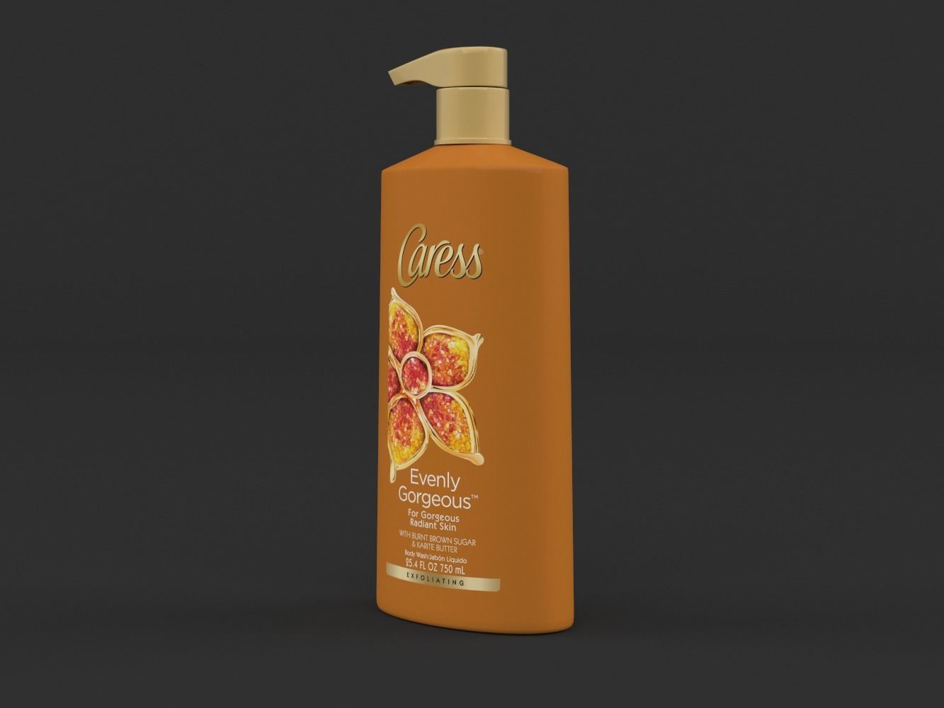 Caress Body Wash Set 3D model CGTrader
