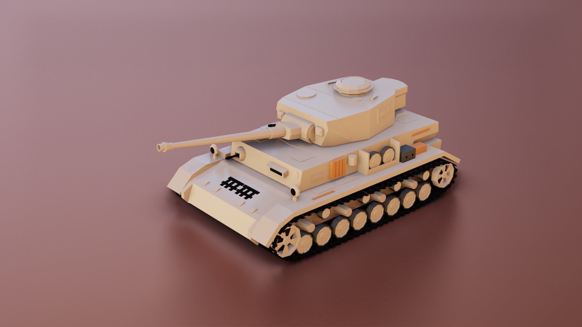 Low Poly Panzer IV Tank
