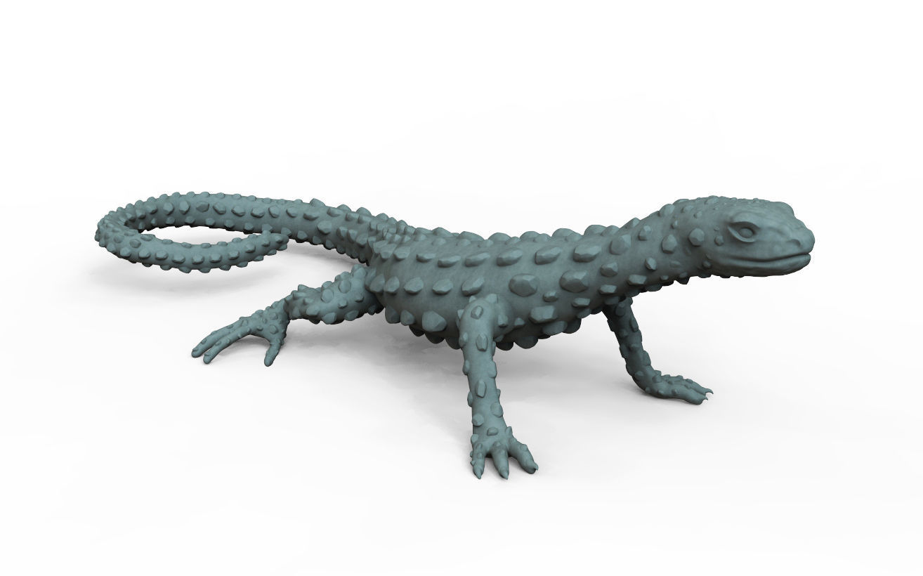 LIZARD golden 3D model 3D printable | CGTrader