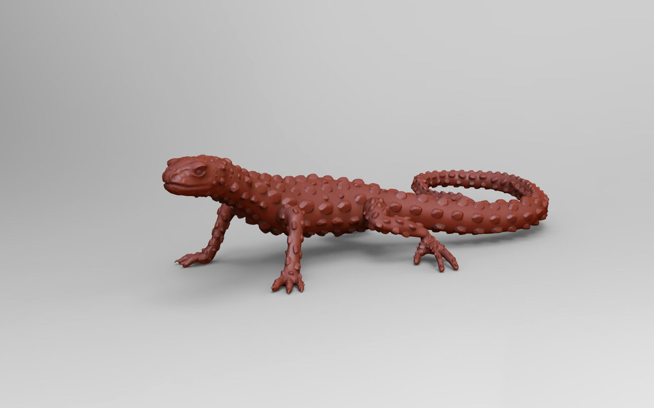 LIZARD golden 3D model 3D printable | CGTrader