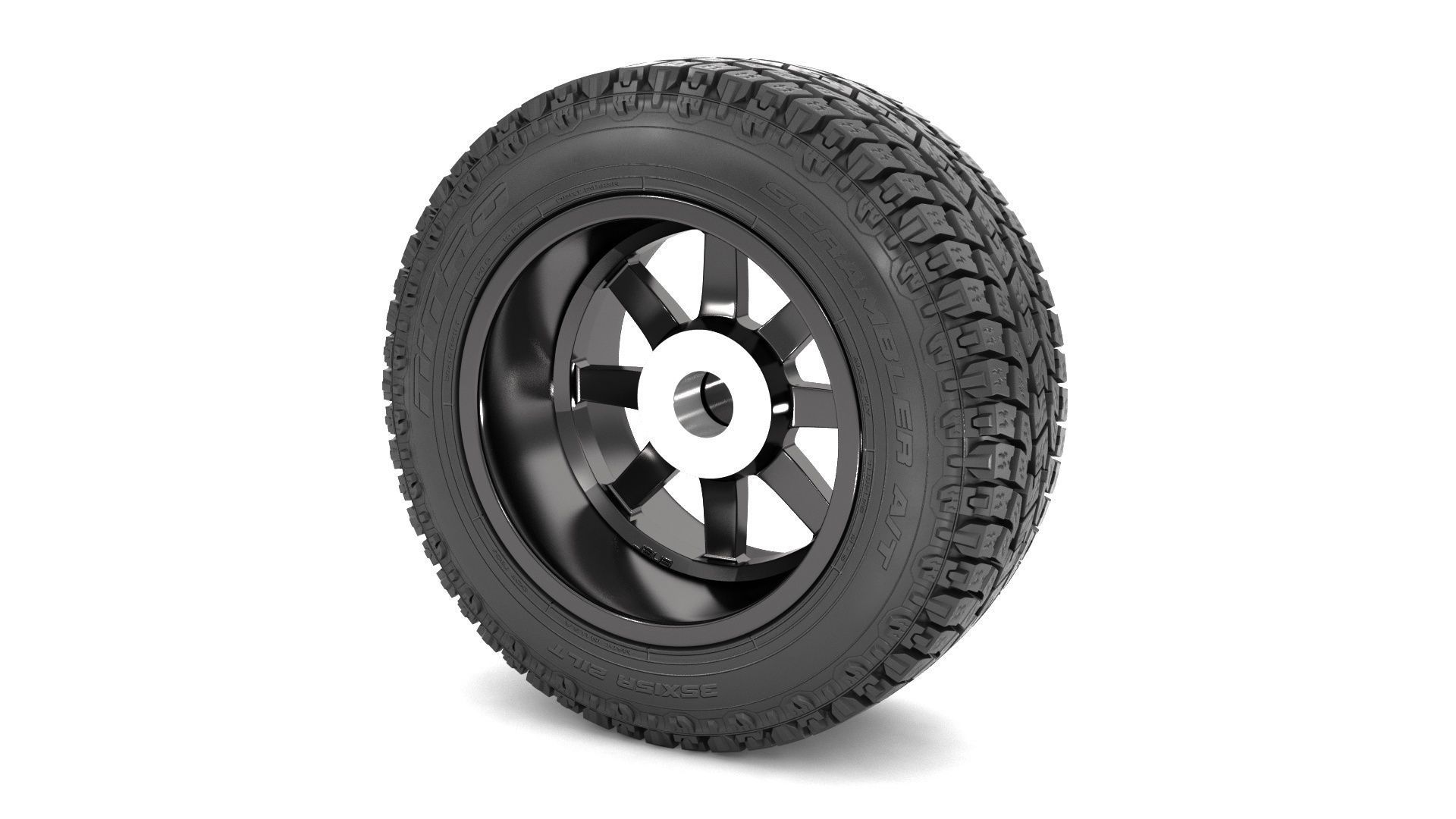 OFF ROAD WHEEL AND TIRE 7 3D model CGTrader