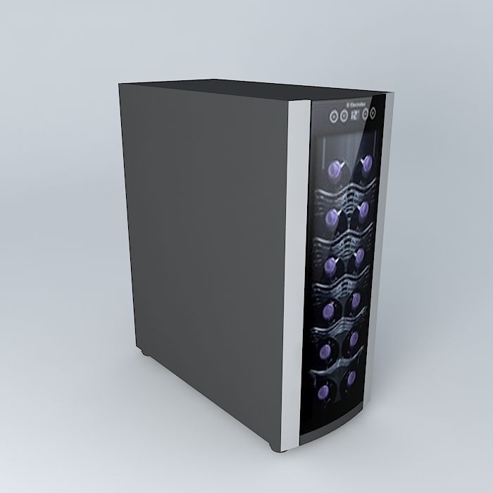 Electrolux 12 Bottle Wine Cellar free 3D Model MAX OBJ 3DS FBX STL SKP