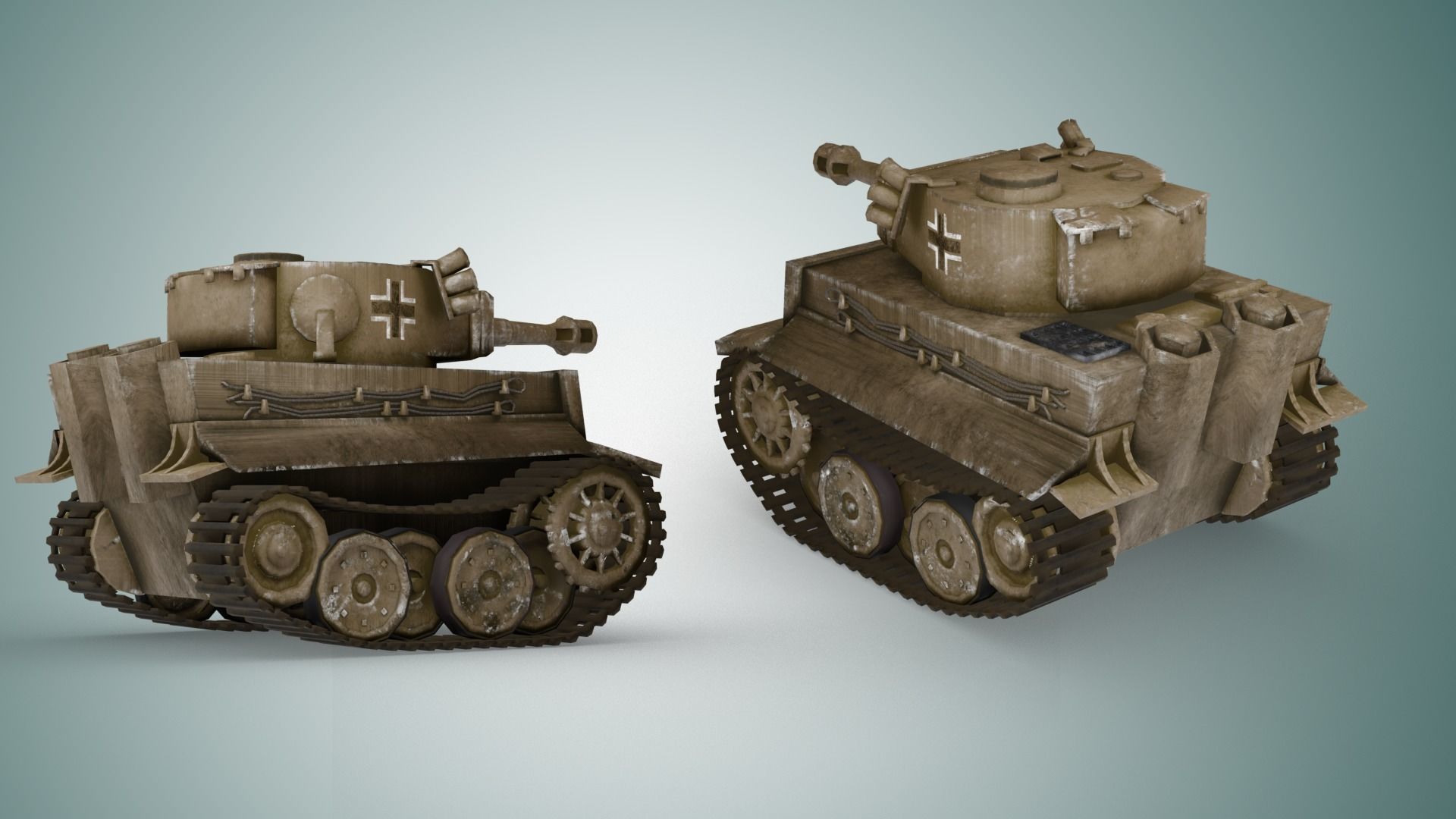 3D Model Collection Mini Tanks VR / AR / lowpoly CGTrader