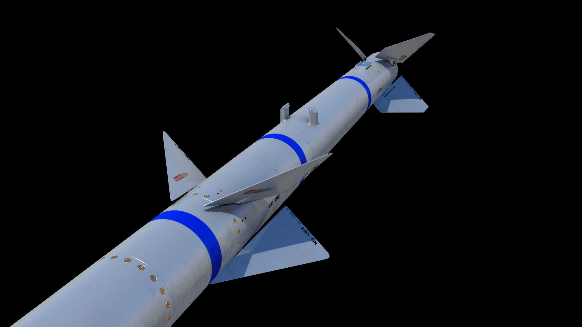 AIM-120A AMRAAM 3D model 3D model | CGTrader