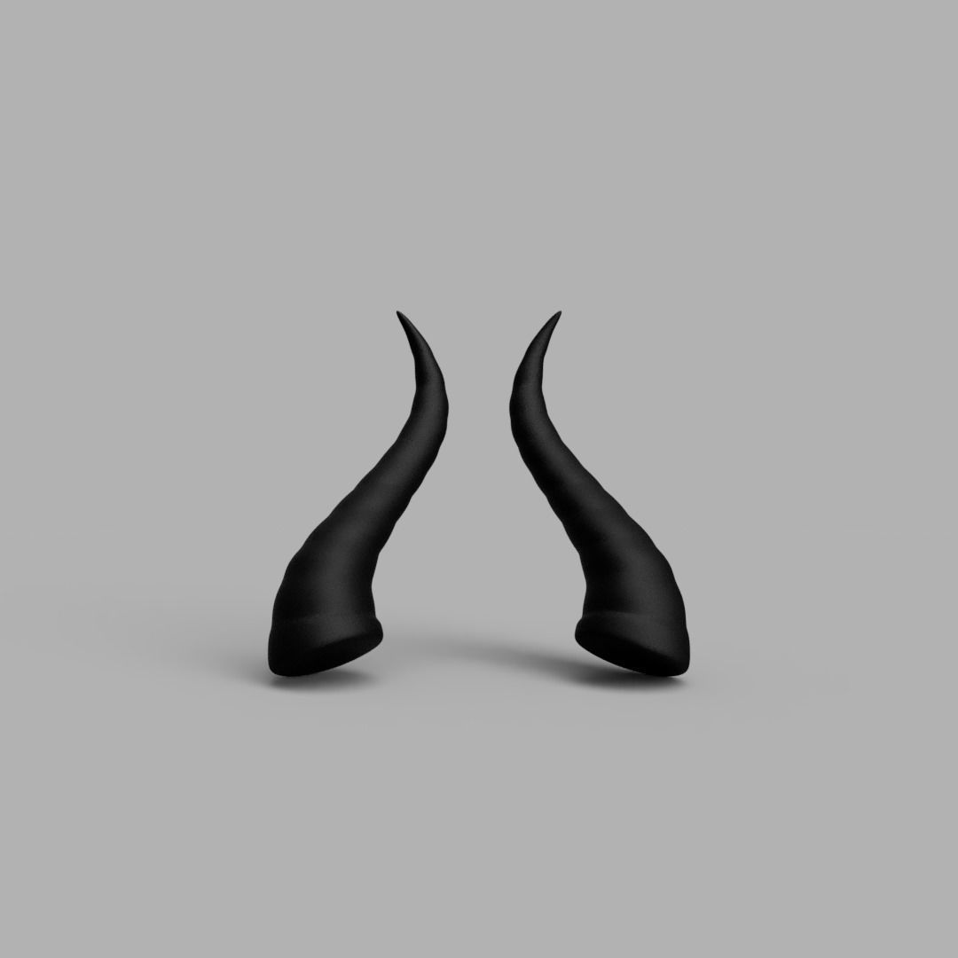 Maleficent Style Horns 3D model 3D printable | CGTrader