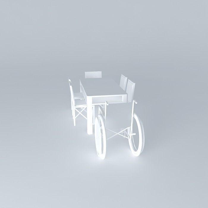 Dining Table for Disabled Person 3D model CGTrader