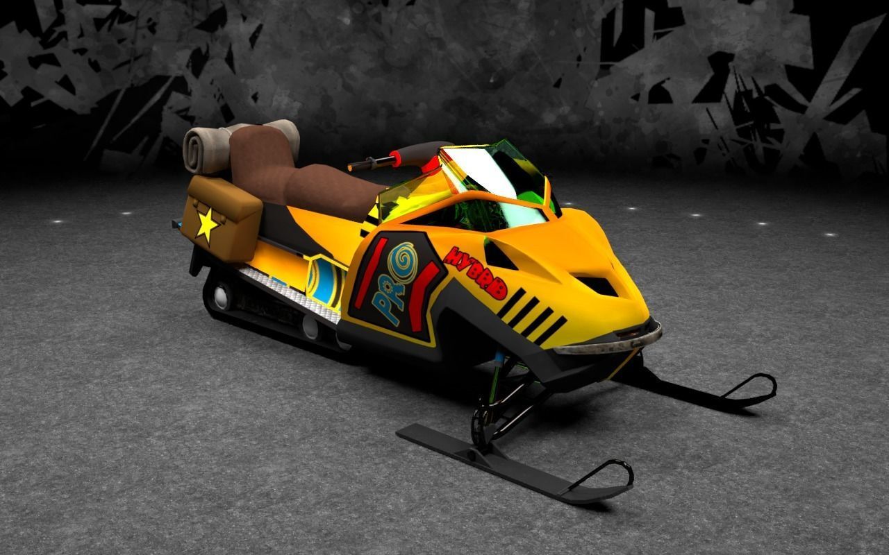 3D model Snowmobile 3D model VR / AR / lowpoly CGTrader