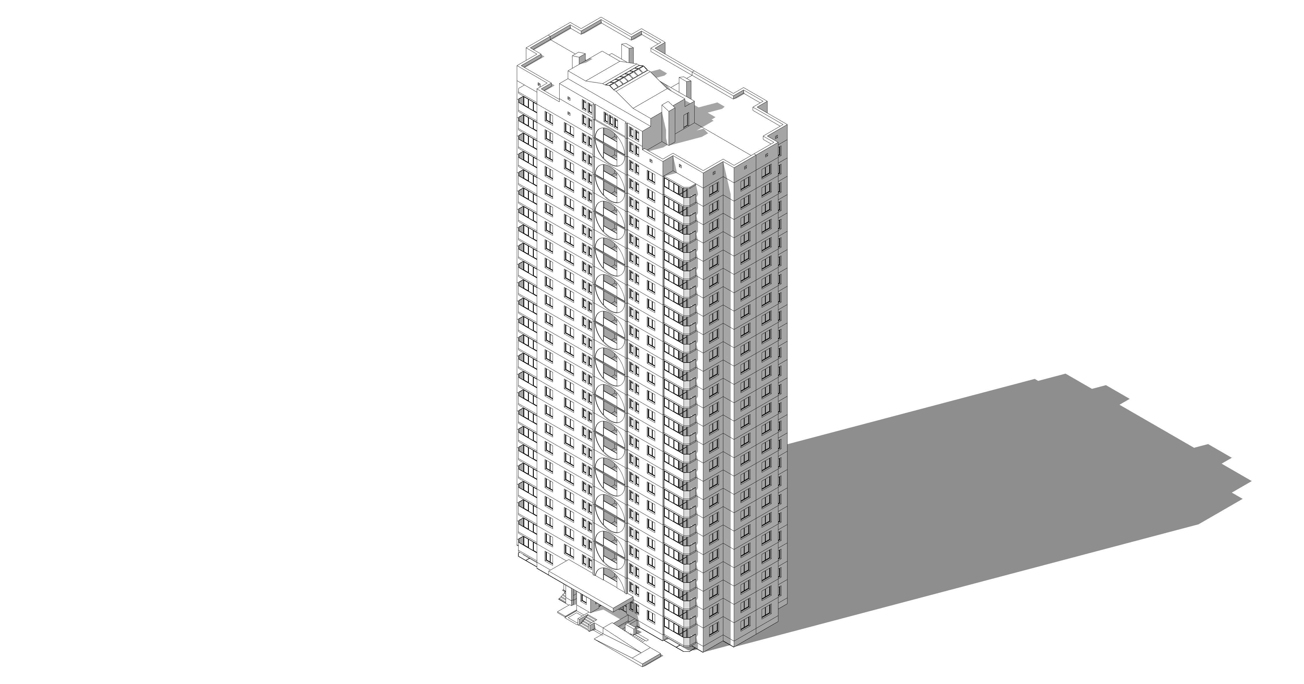 Soviet Serial Panel House 3D model | CGTrader