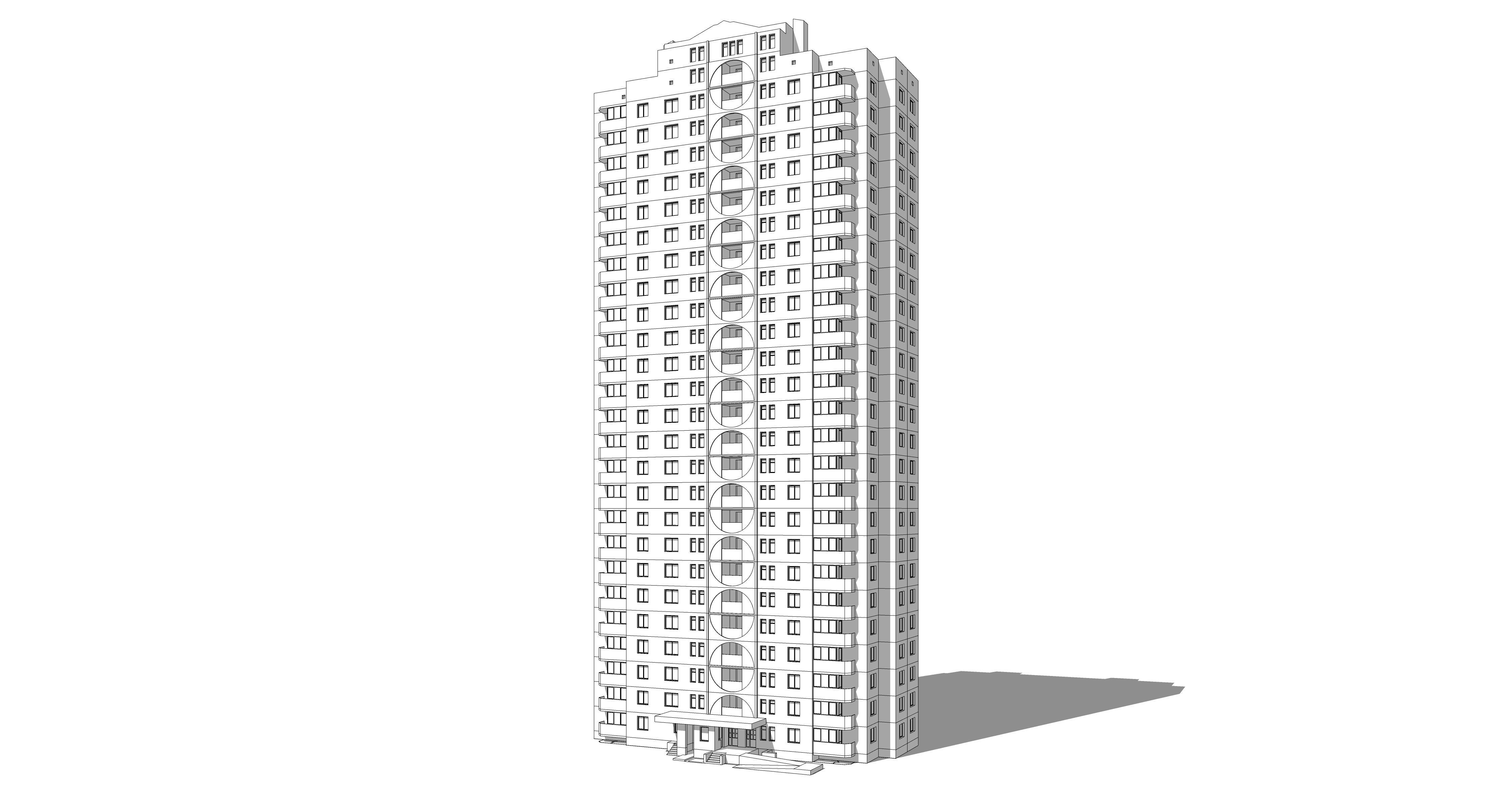 Soviet Serial Panel House 3D model | CGTrader