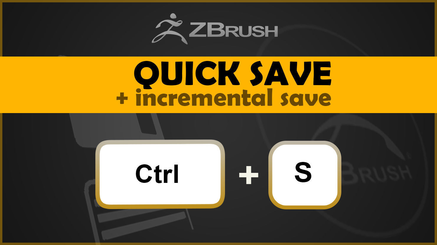 ZBrush QuickSave and Incremental Save 3D model