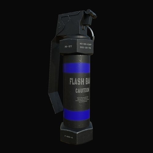 Flash Grenade Resident Evil 2 3D model CGTrader