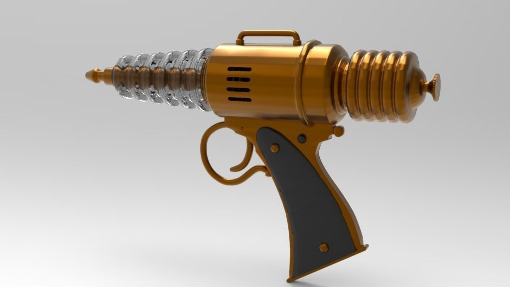 A 3D Laser Gun Low-poly 3D model