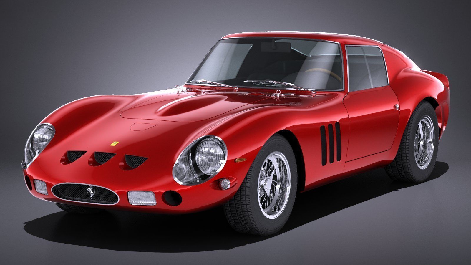 LowPoly Ferrari 250GTO 1962 Low-poly  3D model