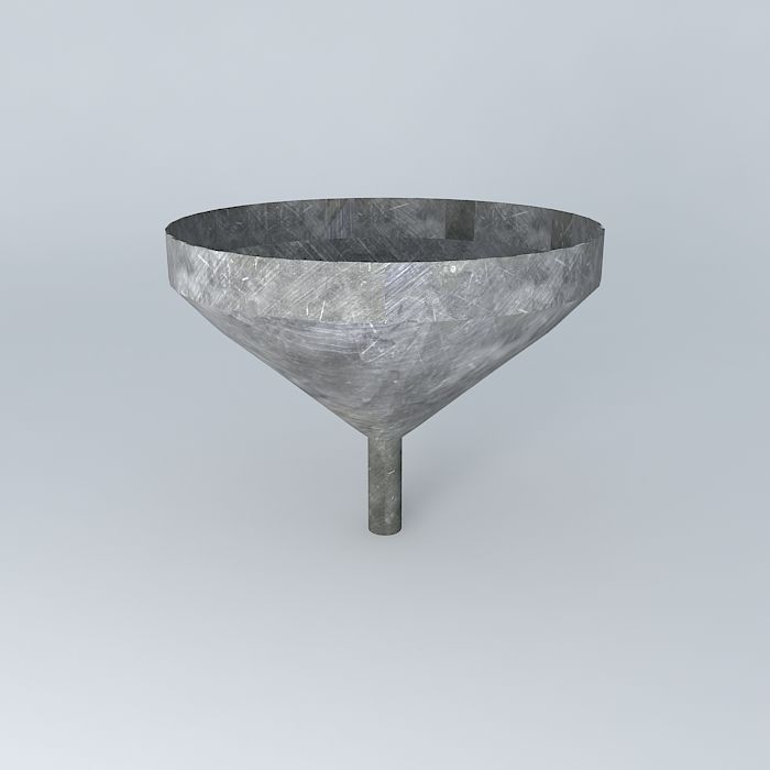 Funnel concrete free 3D model CGTrader
