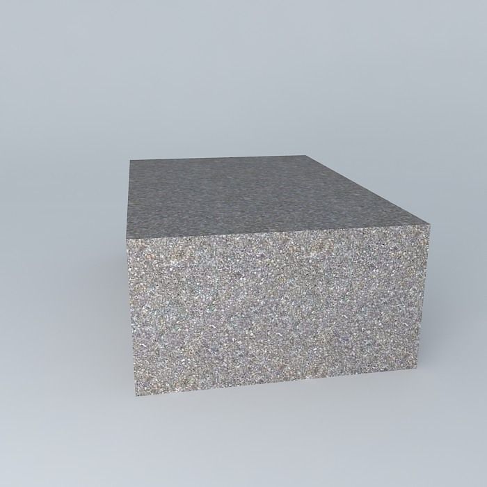 Concrete blcok free 3D model CGTrader