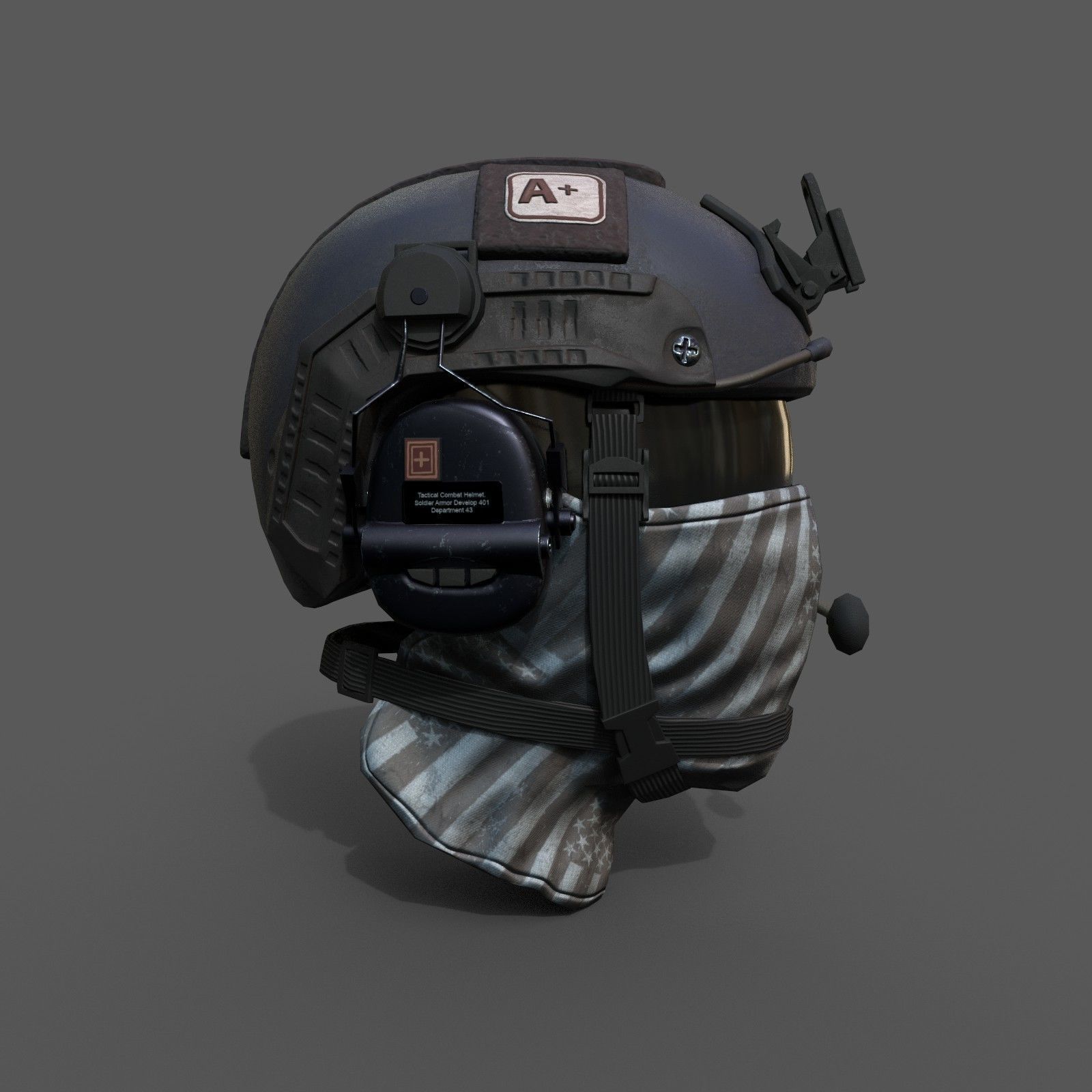Helmet scifi military combat soldier ver 2