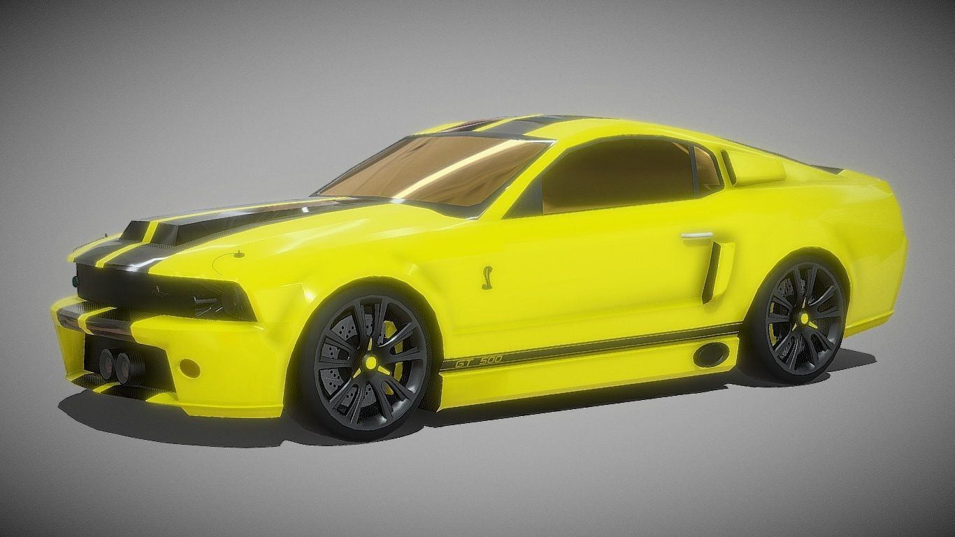 2020 Shelby Venom Super Cobra 3D Model Low-poly 3D model