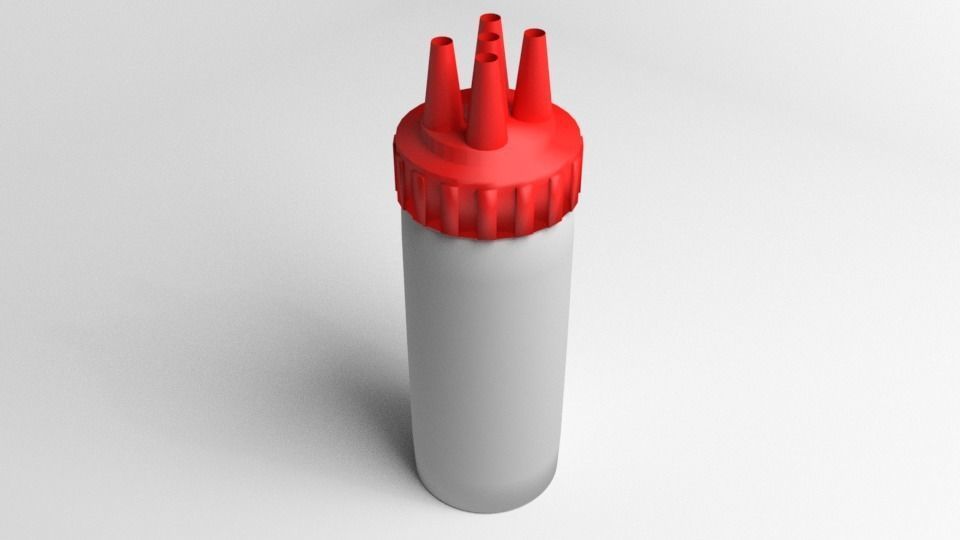 Squeeze Bottle Nozzle 3D model CGTrader