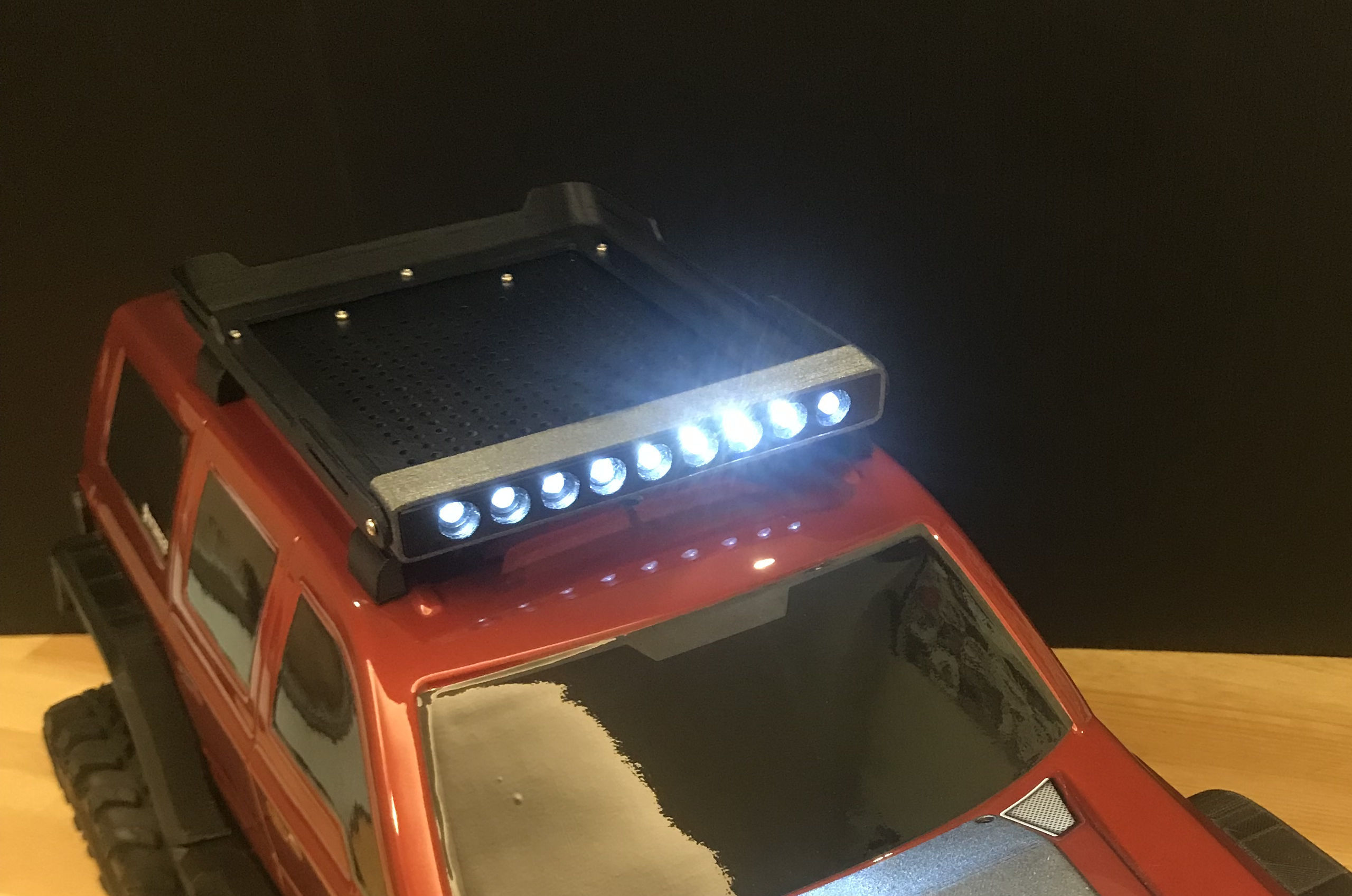 Redcat Everest Gen7 Roof Rack with LED Bar 3D model 3D printable CGTrader