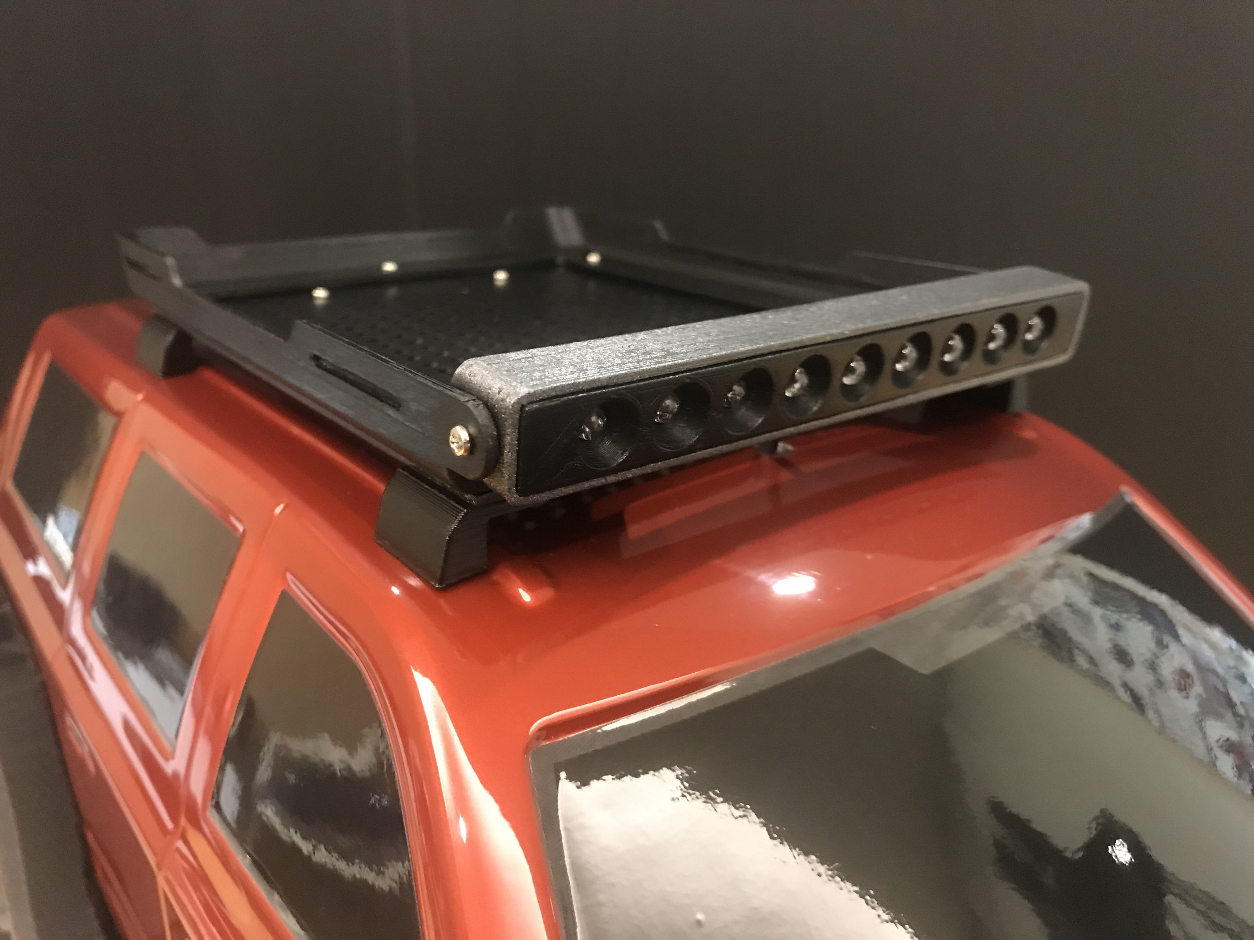 Redcat Everest Gen7 Roof Rack with LED Bar 3D print model