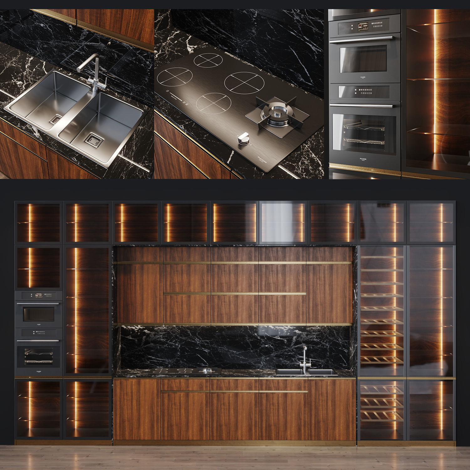 Kitchen Modern 7 3D model