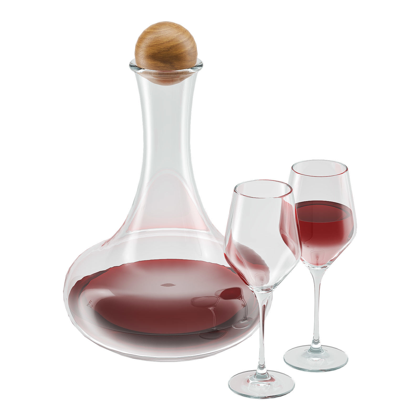WEST ELM Bar Wine Set 3D model CGTrader