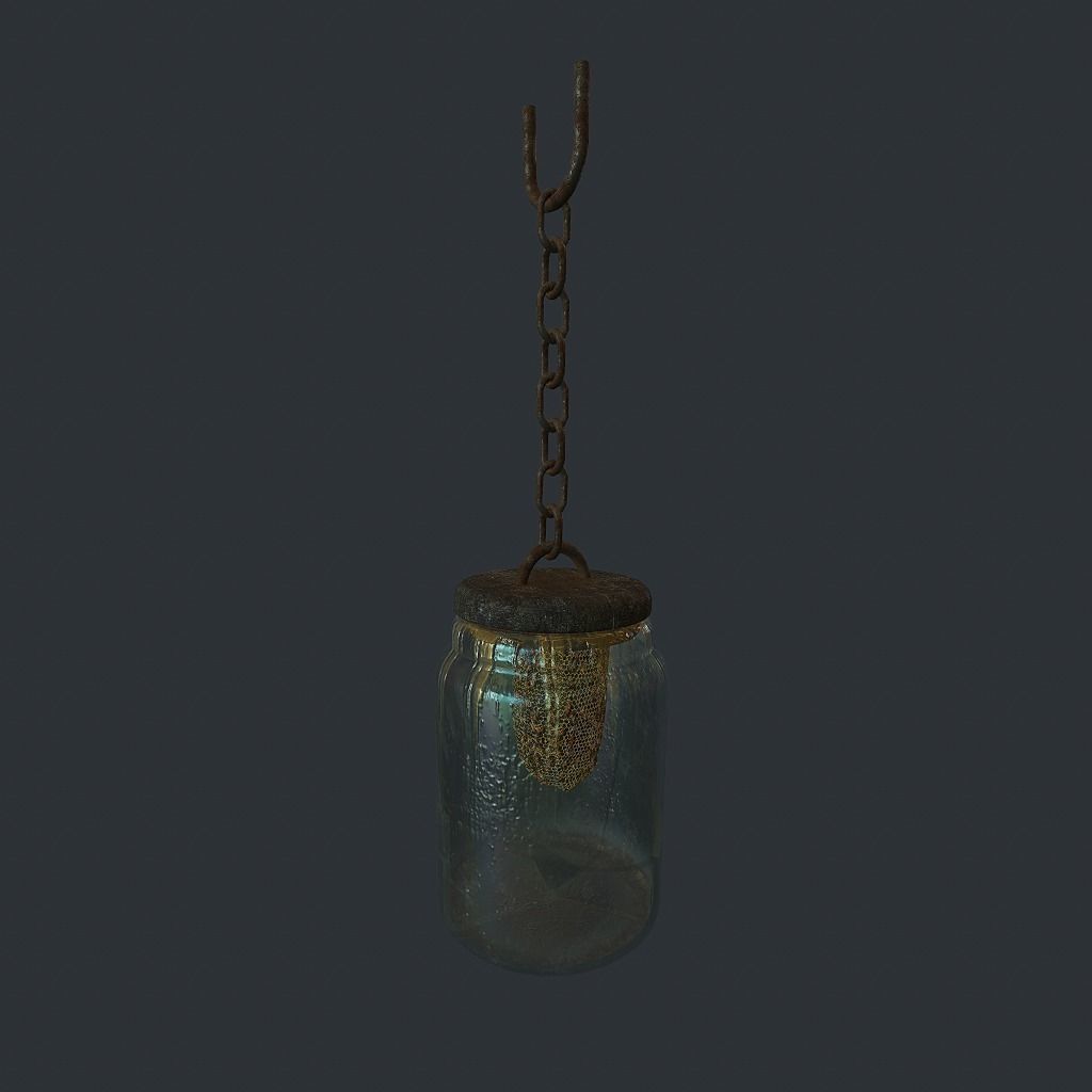Bees Jar Animated 2 Low-poly 3D model