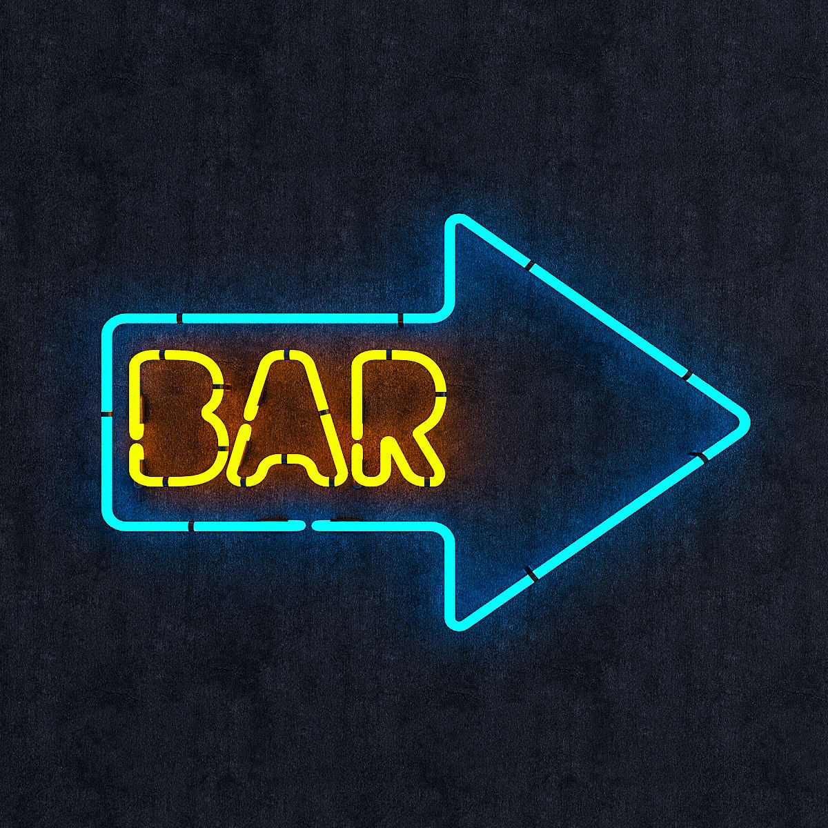 Neon Bar Sign 3D model CGTrader