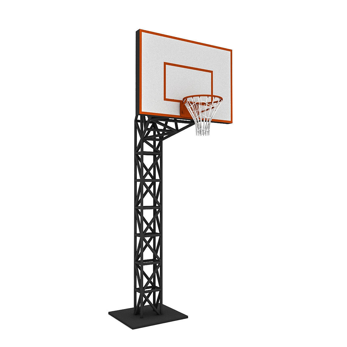 exterior 3D Basketball Hoop CGTrader