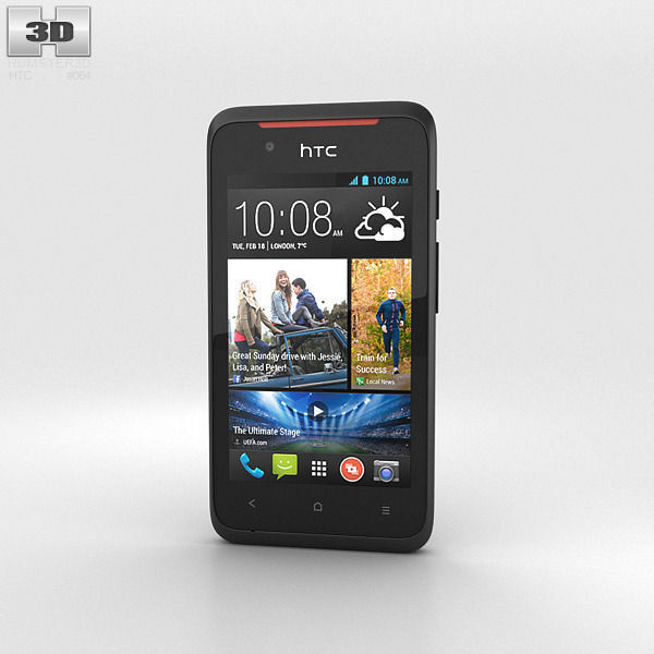 HTC Desire 210 Black 3D model