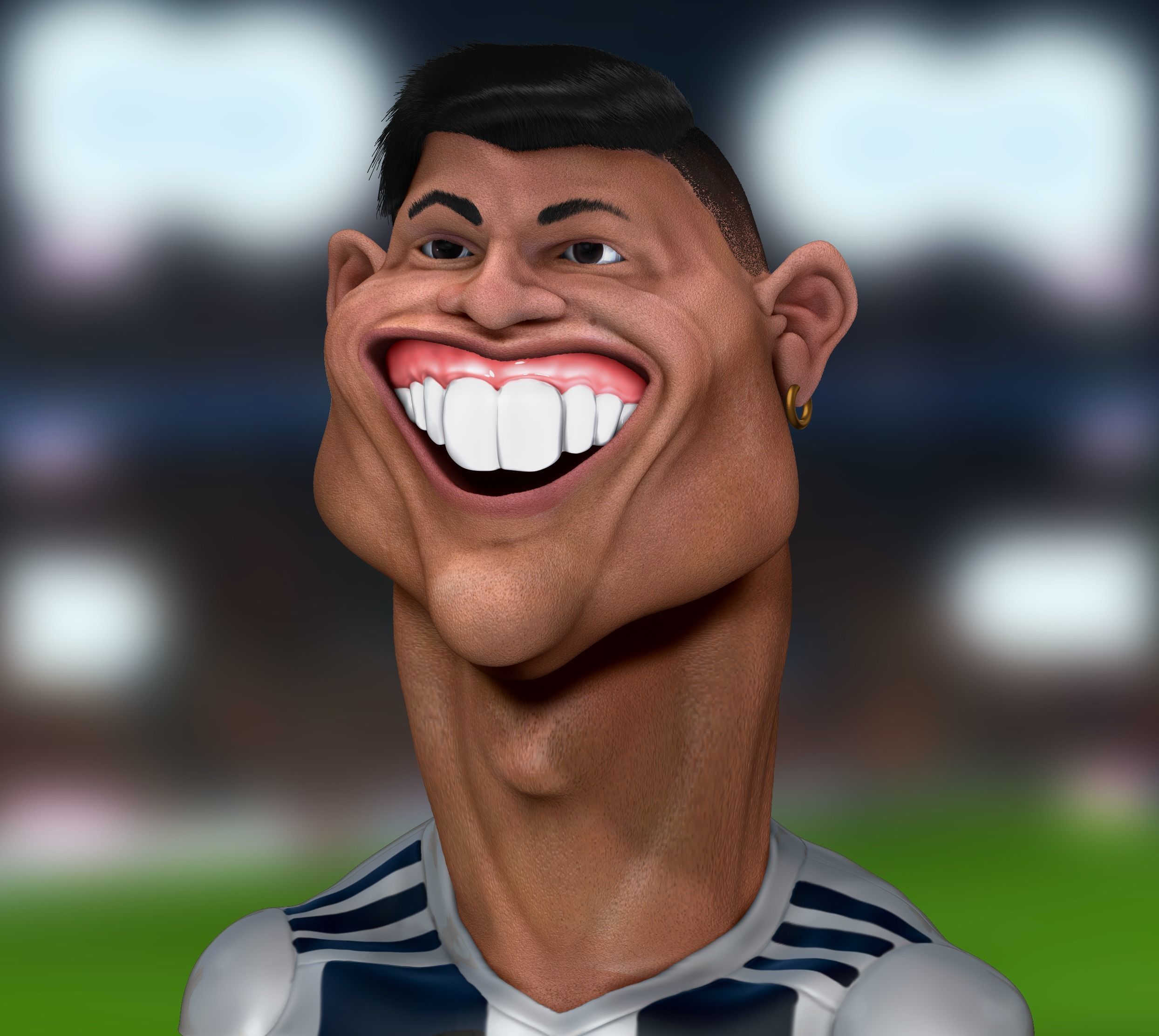 Cristiano Ronaldo 3D Caricature