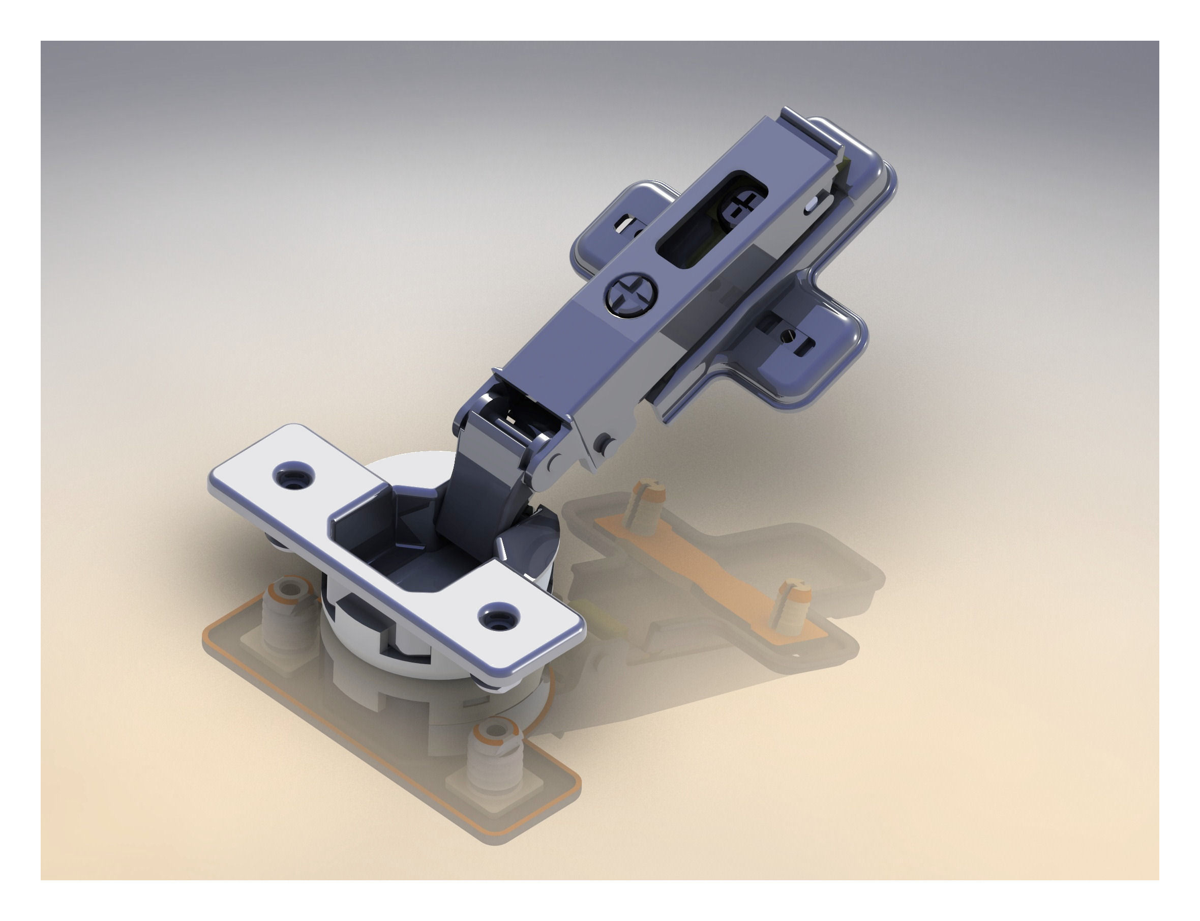 Hinge Silentia Soft Closing 3D model CGTrader