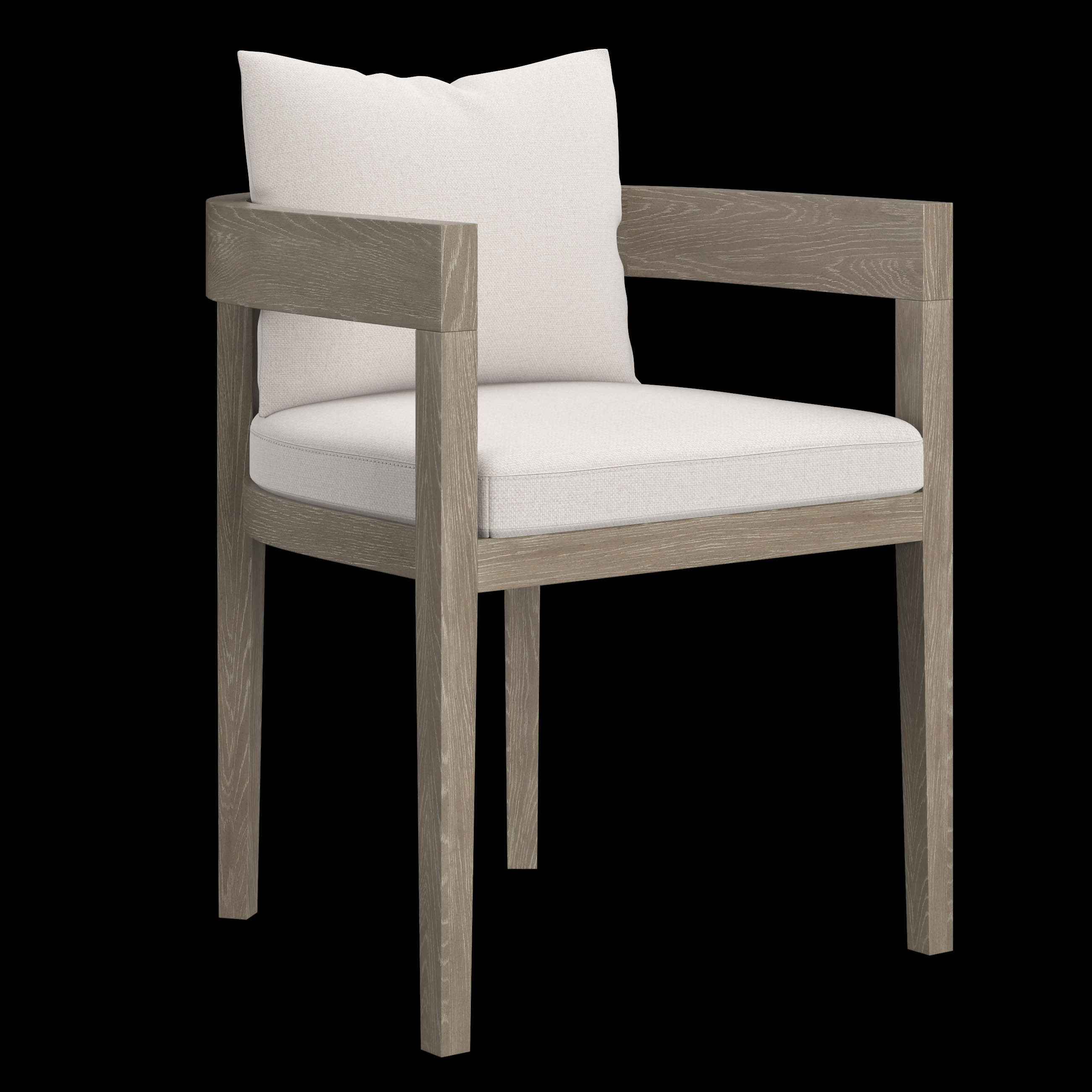 3D model RH Balmain Dining Armchair VR / AR / lowpoly CGTrader
