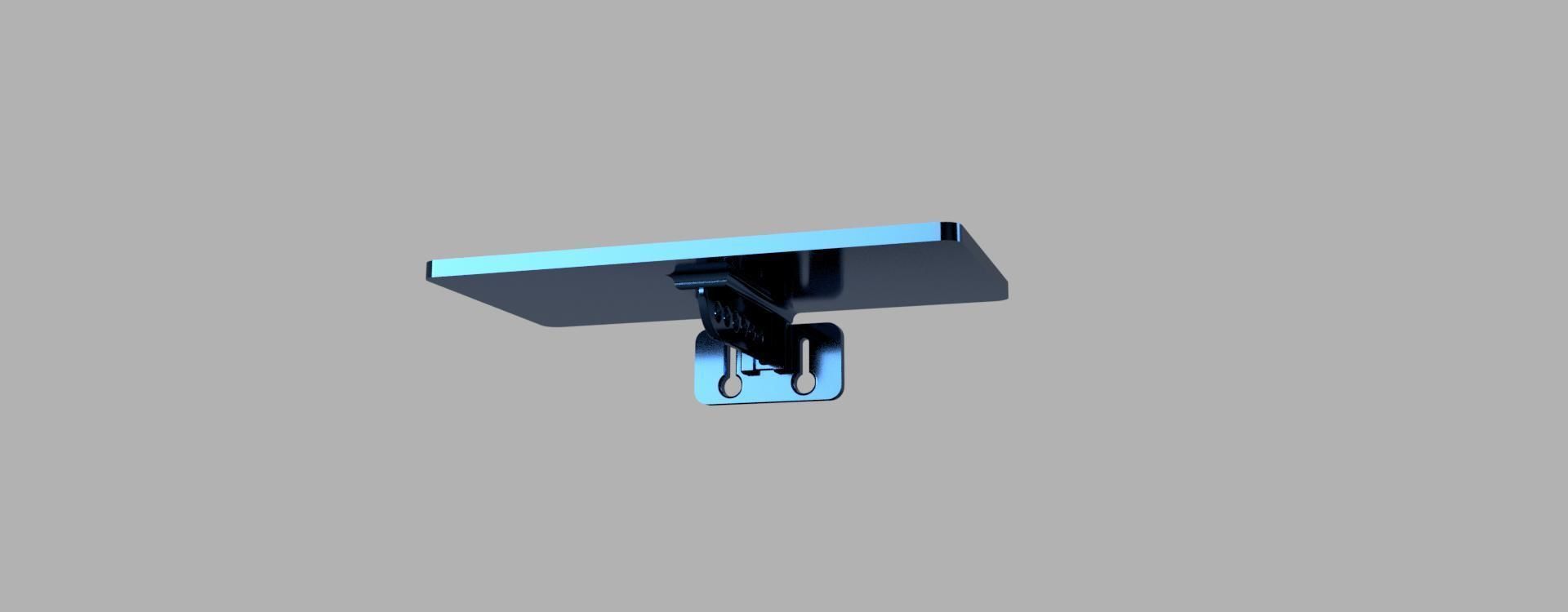wall-mounted phone stand in office toilet