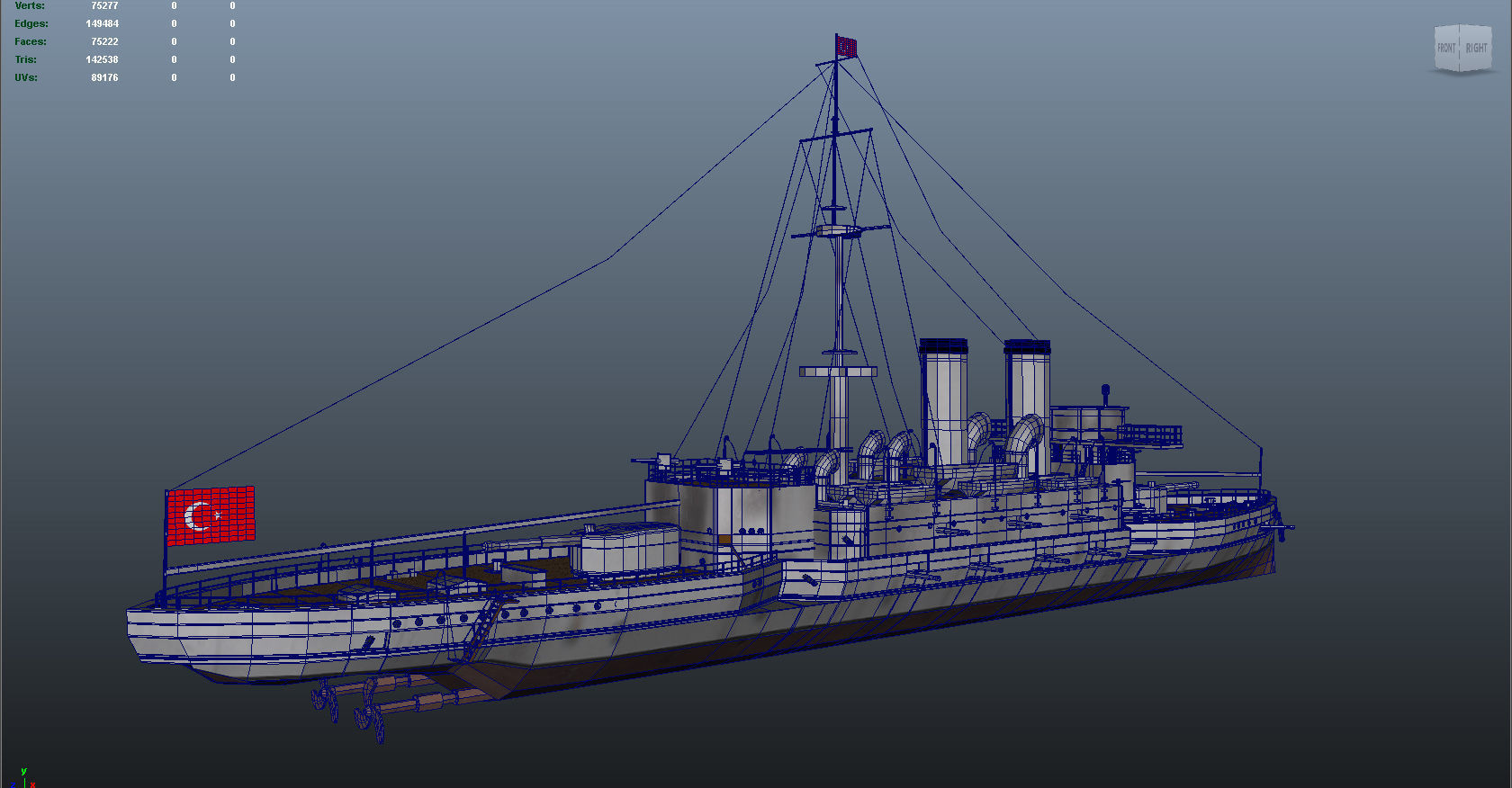 Ottoman Battleship Mesudiye 3D Model 3D model CGTrader