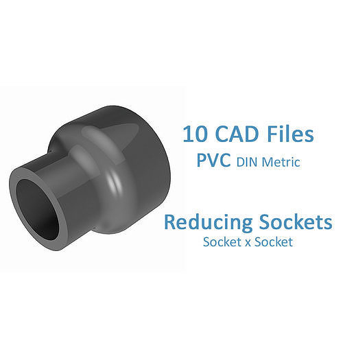 PVC Reducing Sockets free 3D model | CGTrader