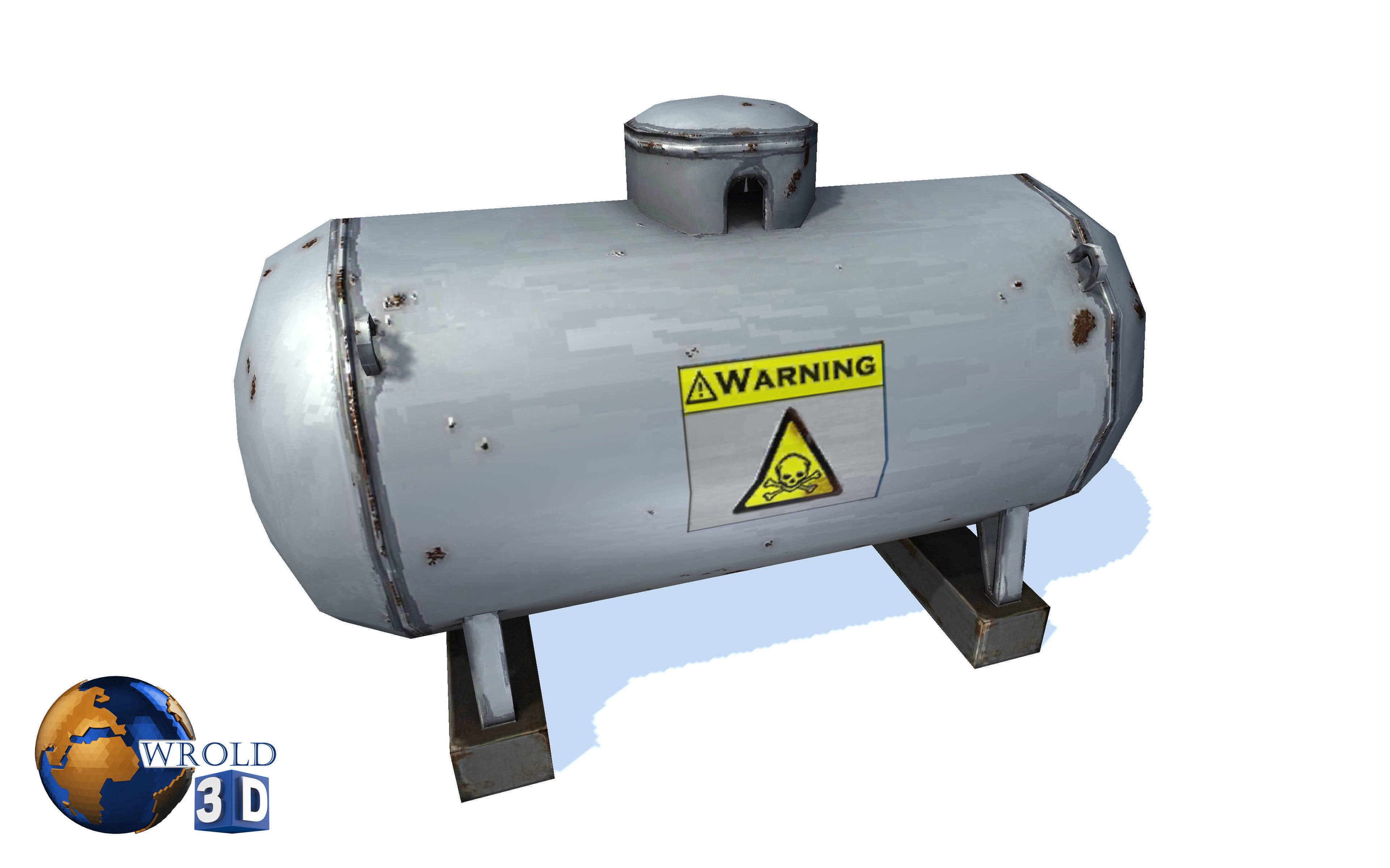 3D model Gas Tank Lowpoly 3d model VR / AR / lowpoly CGTrader