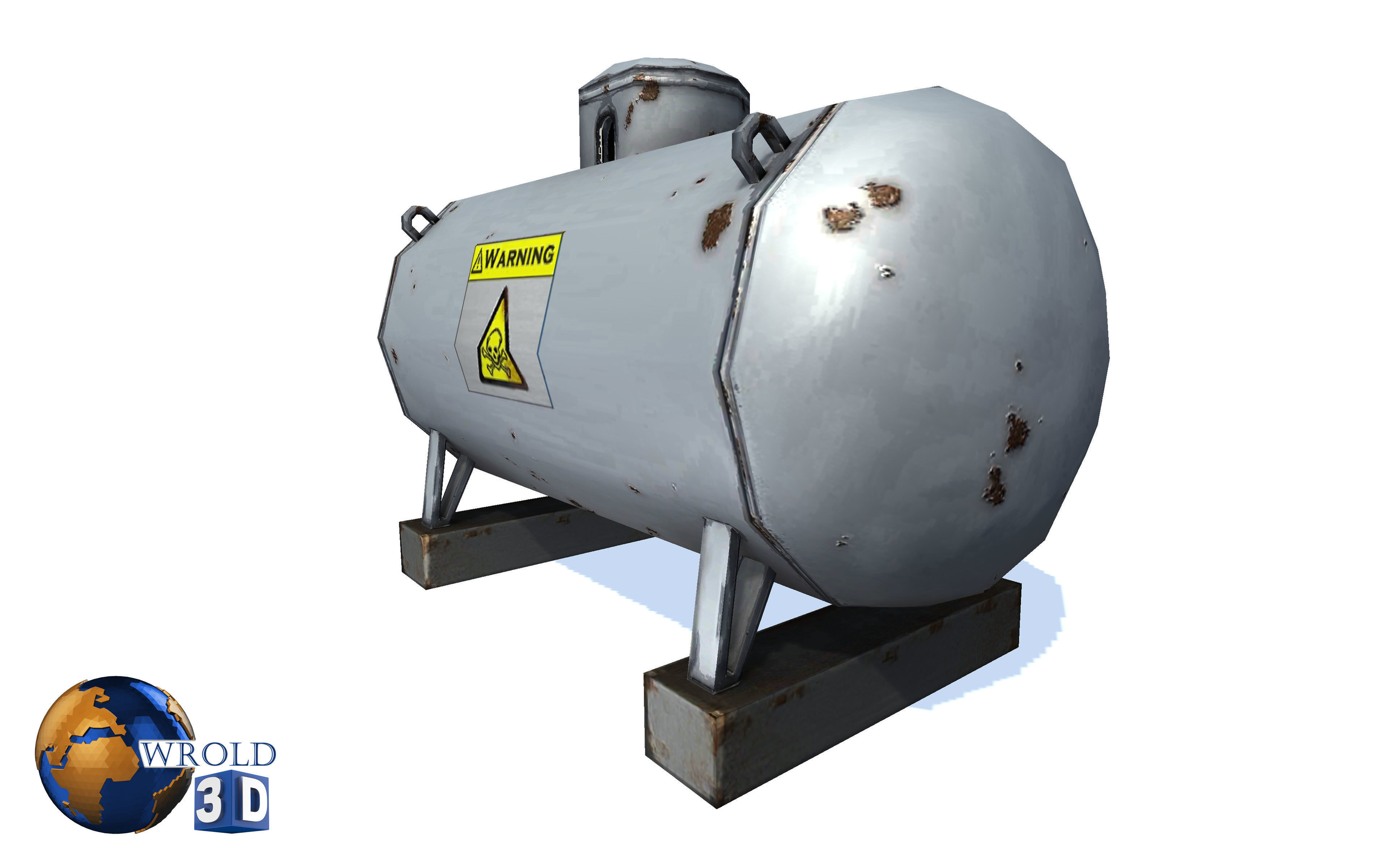 3D model Gas Tank Lowpoly 3d model VR / AR / lowpoly CGTrader
