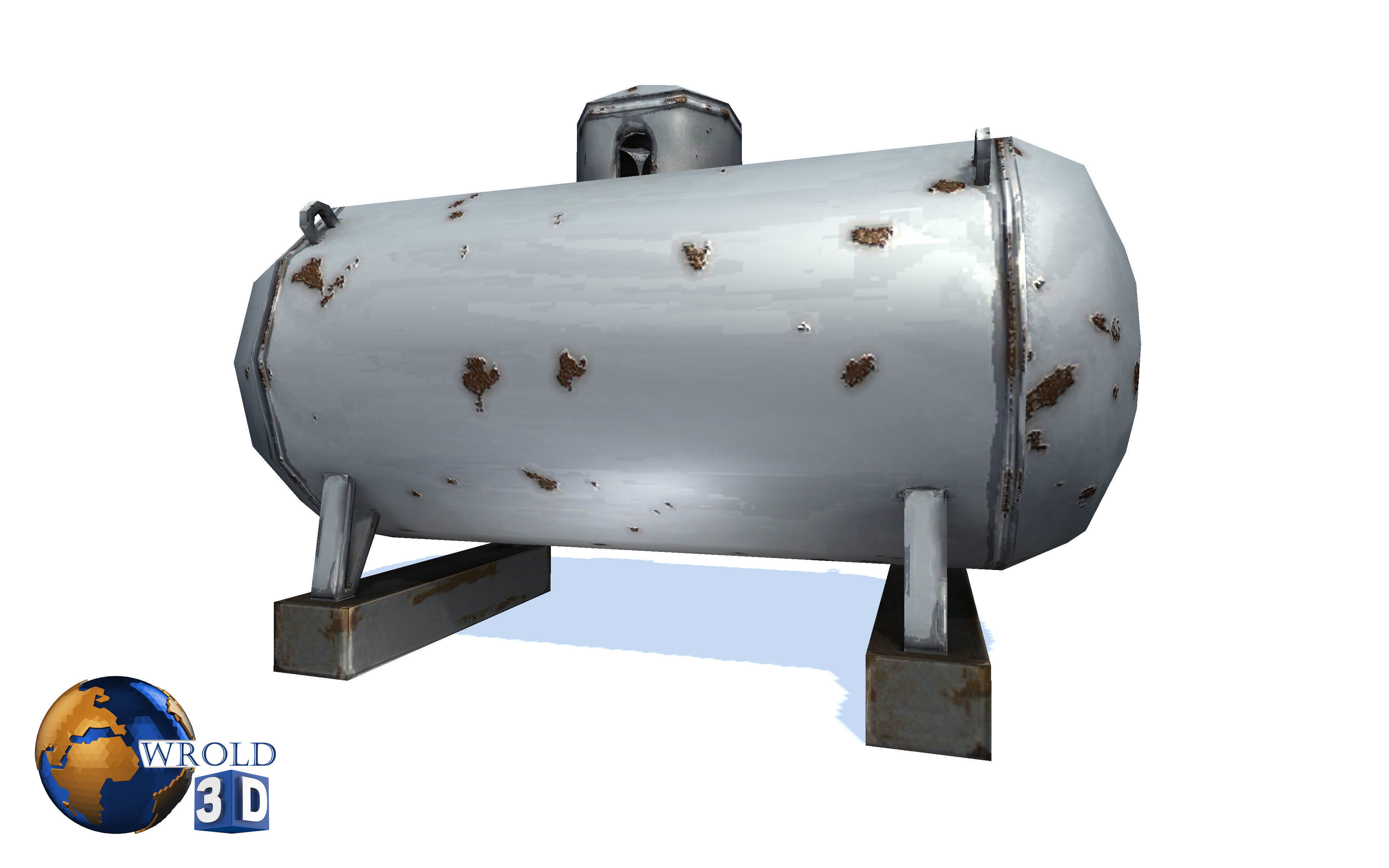 3D model Gas Tank Lowpoly 3d model VR / AR / lowpoly CGTrader