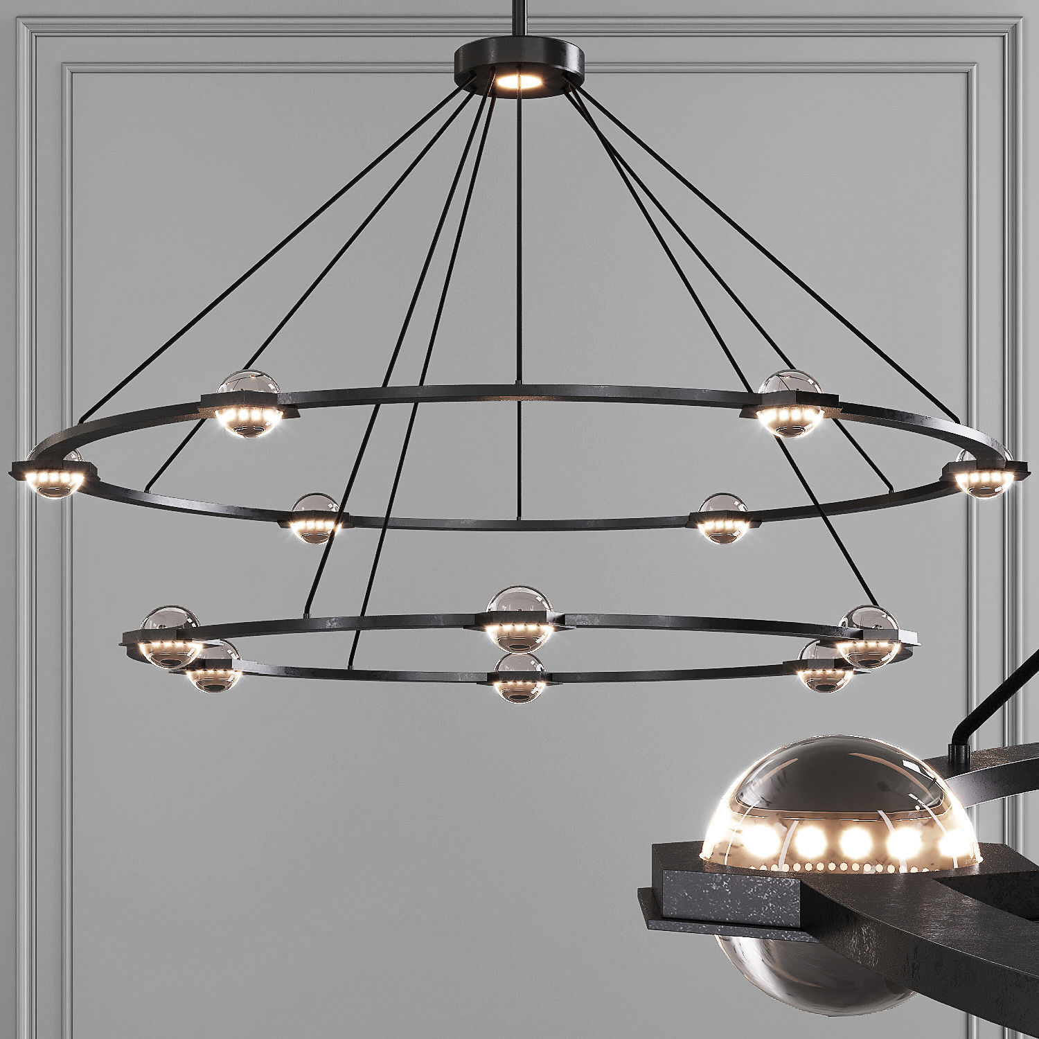 3D model Restoration Hardware ECLATANT ROUND 2TIER 3