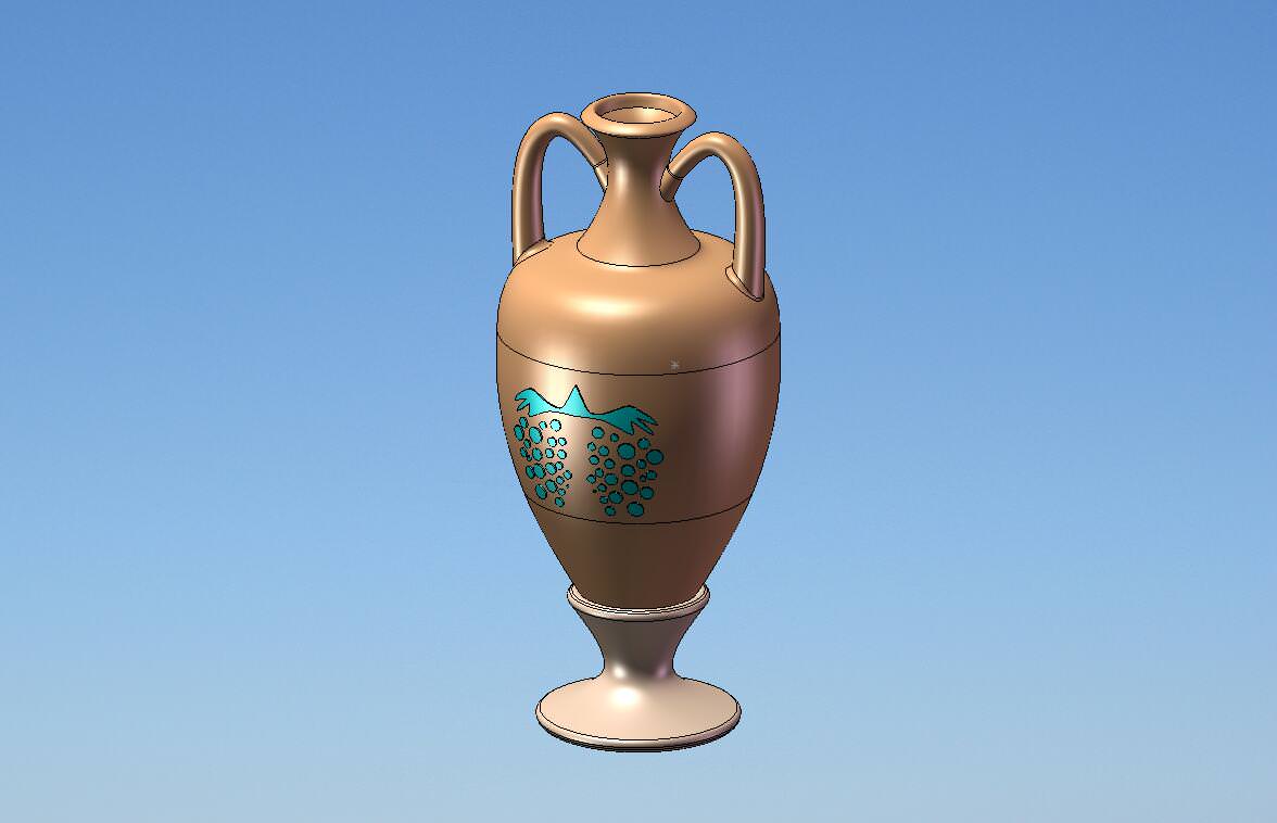 Amphora for table standing Free 3D model
