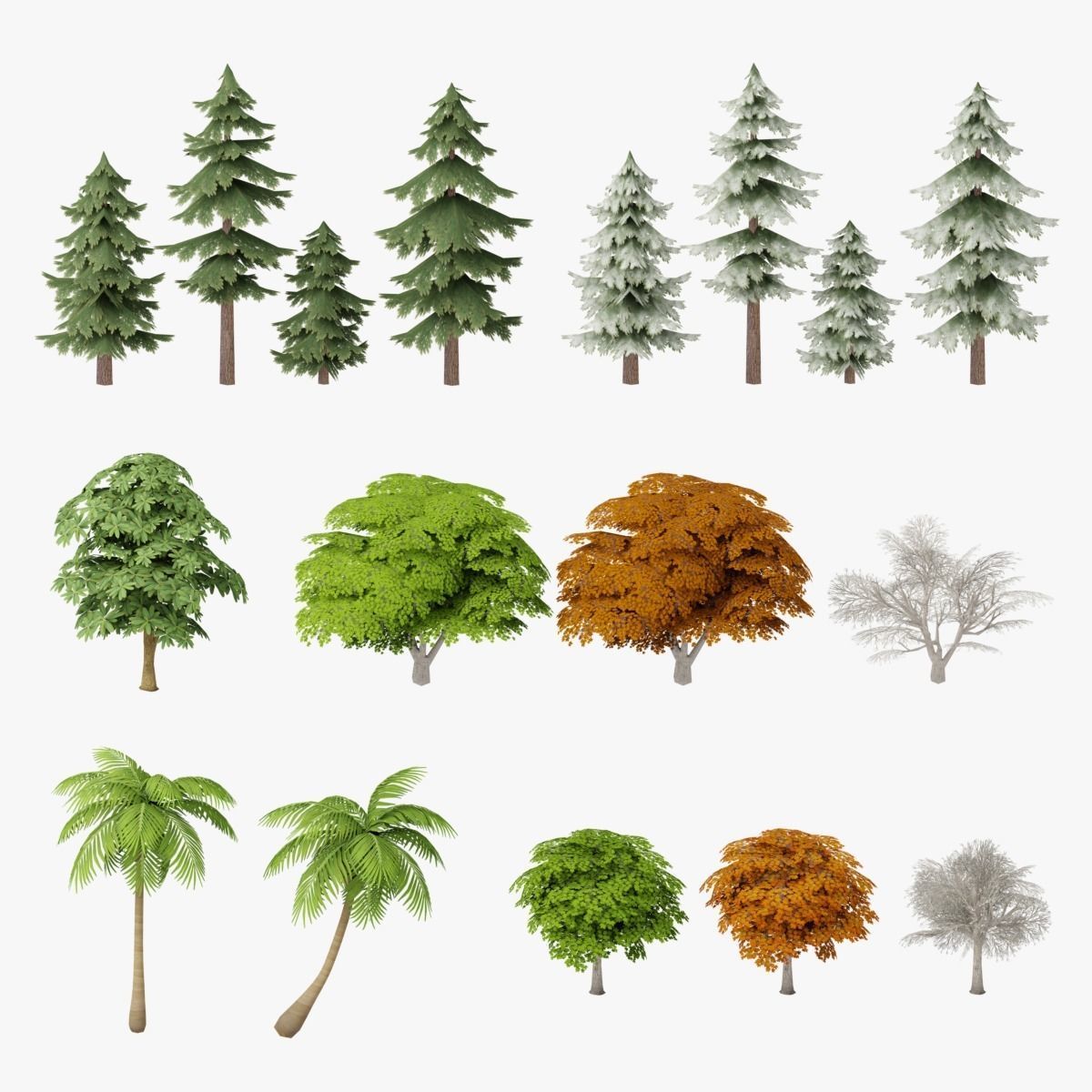 Tree Low Poly Collection G18 