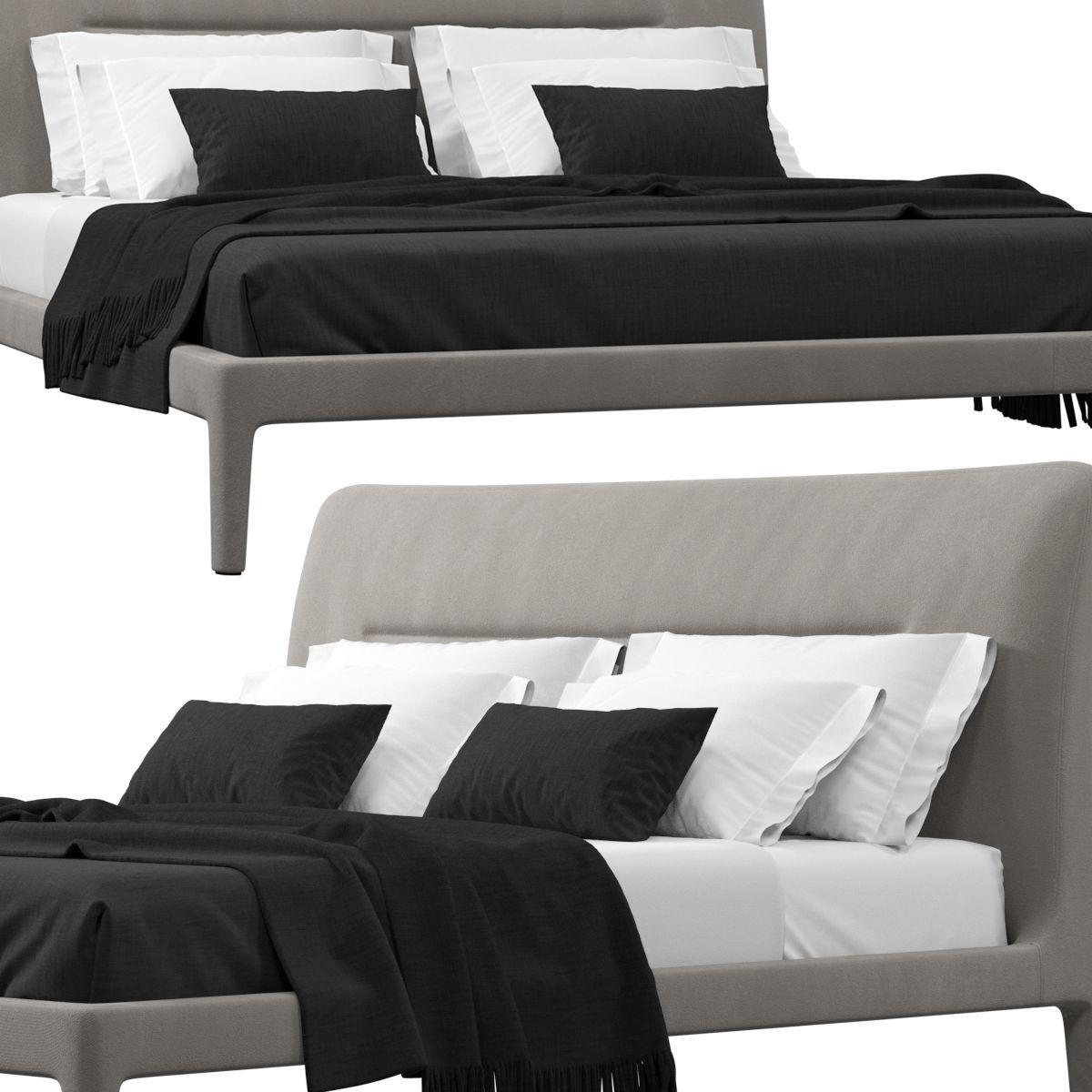 Natuzzi VENERE bed 3D model CGTrader